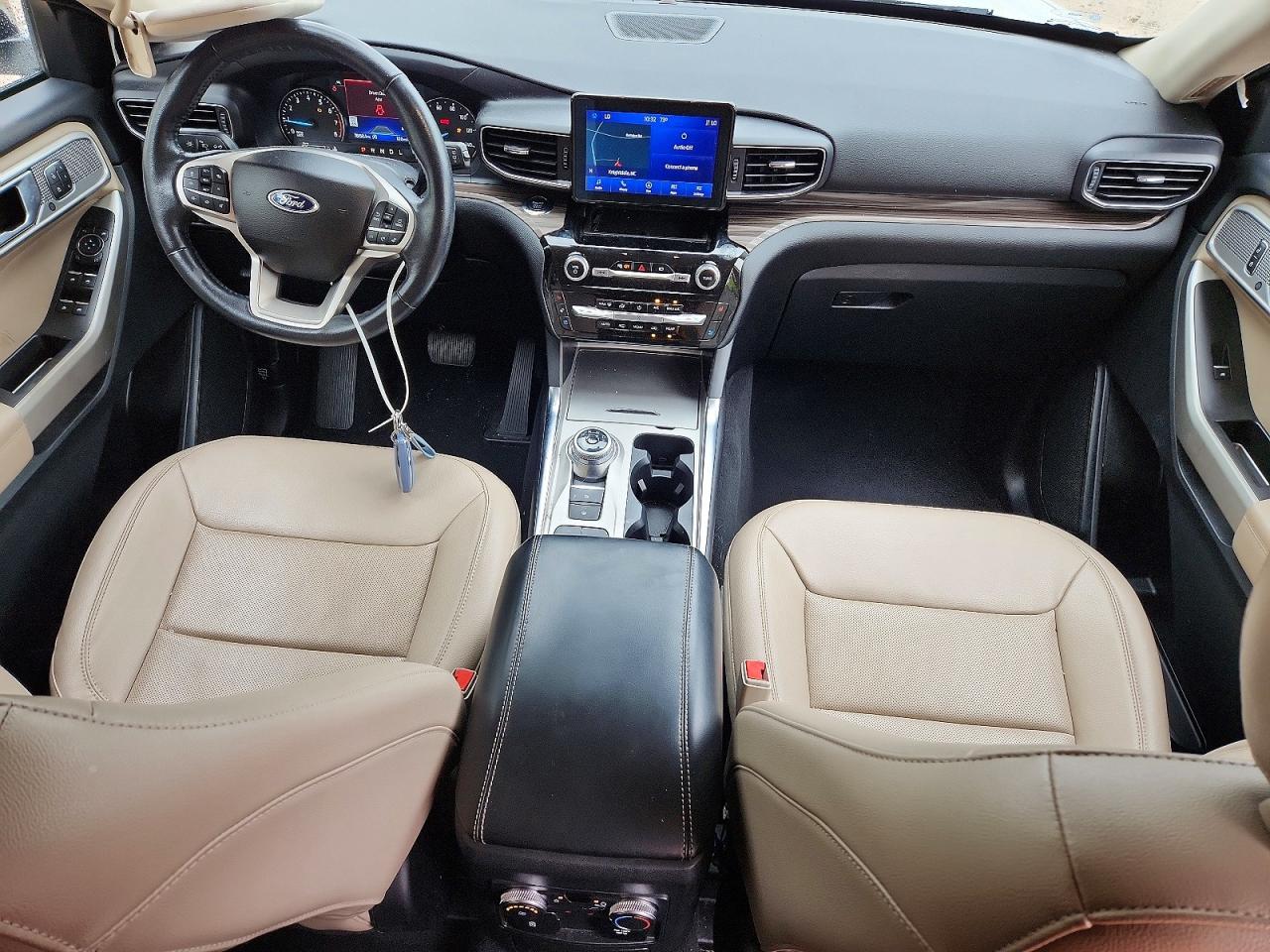 2022 Ford Explorer Limited White vin: 1FMSK7FH9NGA54707