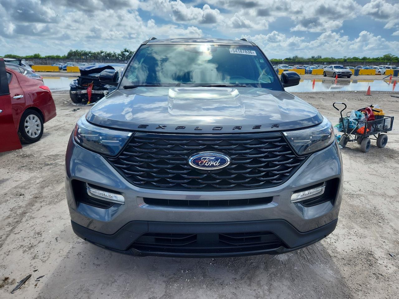 2023 Ford Explorer St-line Gray vin: 1FMSK7KH0PGA41367