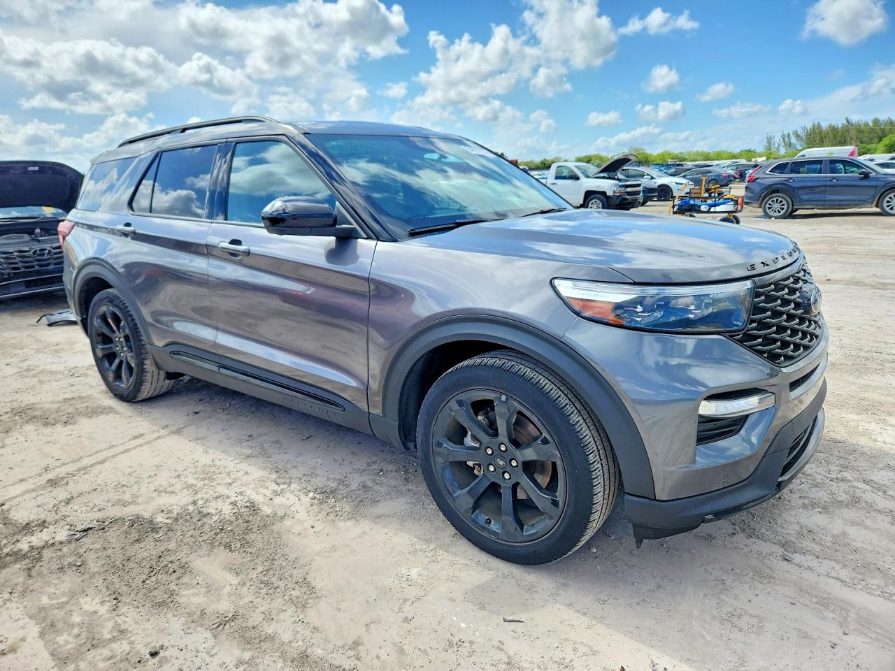 2023 Ford Explorer St-line Gray vin: 1FMSK7KH0PGA41367