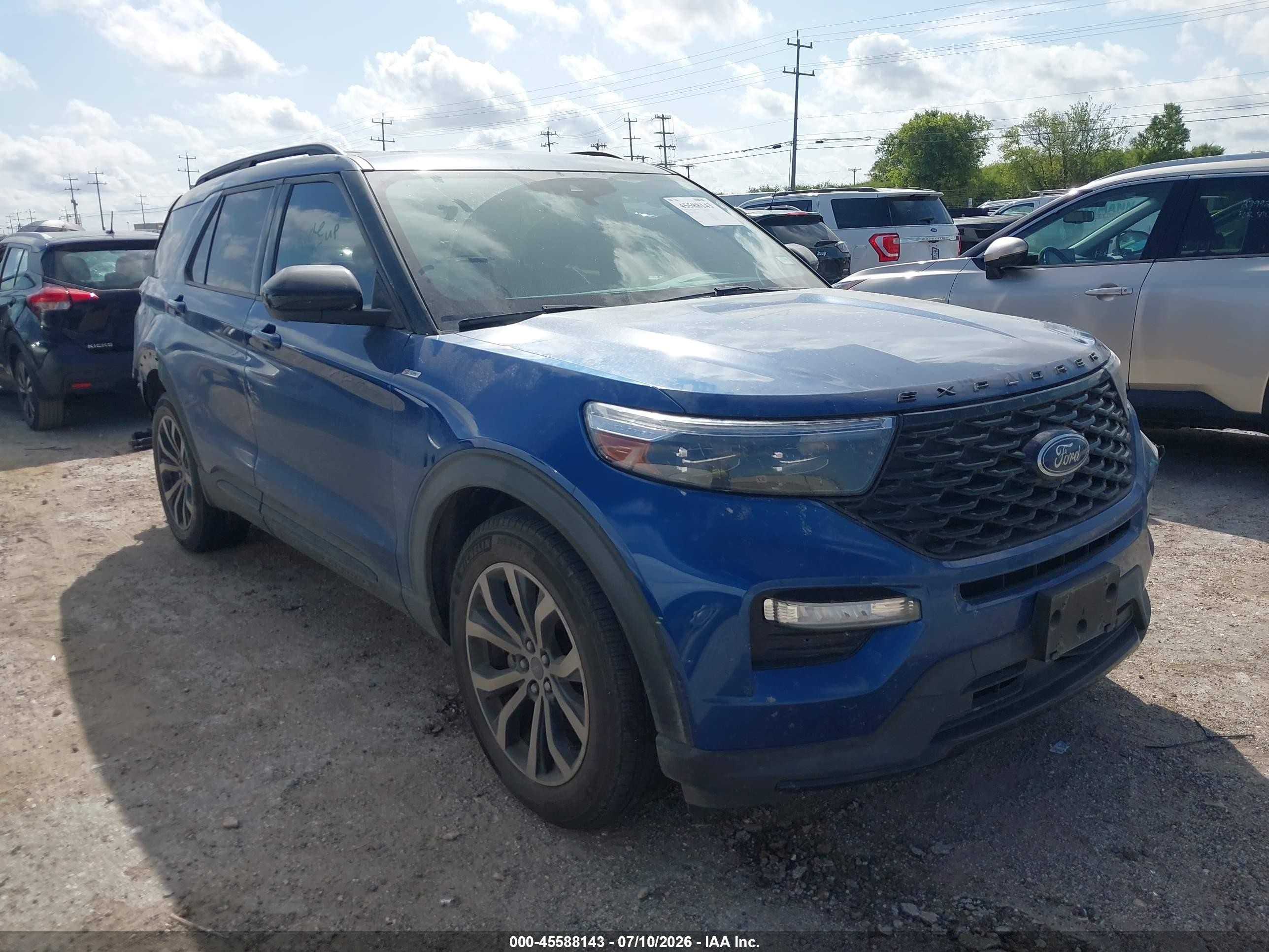 2022 Ford Explorer St-line Blue vin: 1FMSK7KH2NGC10270