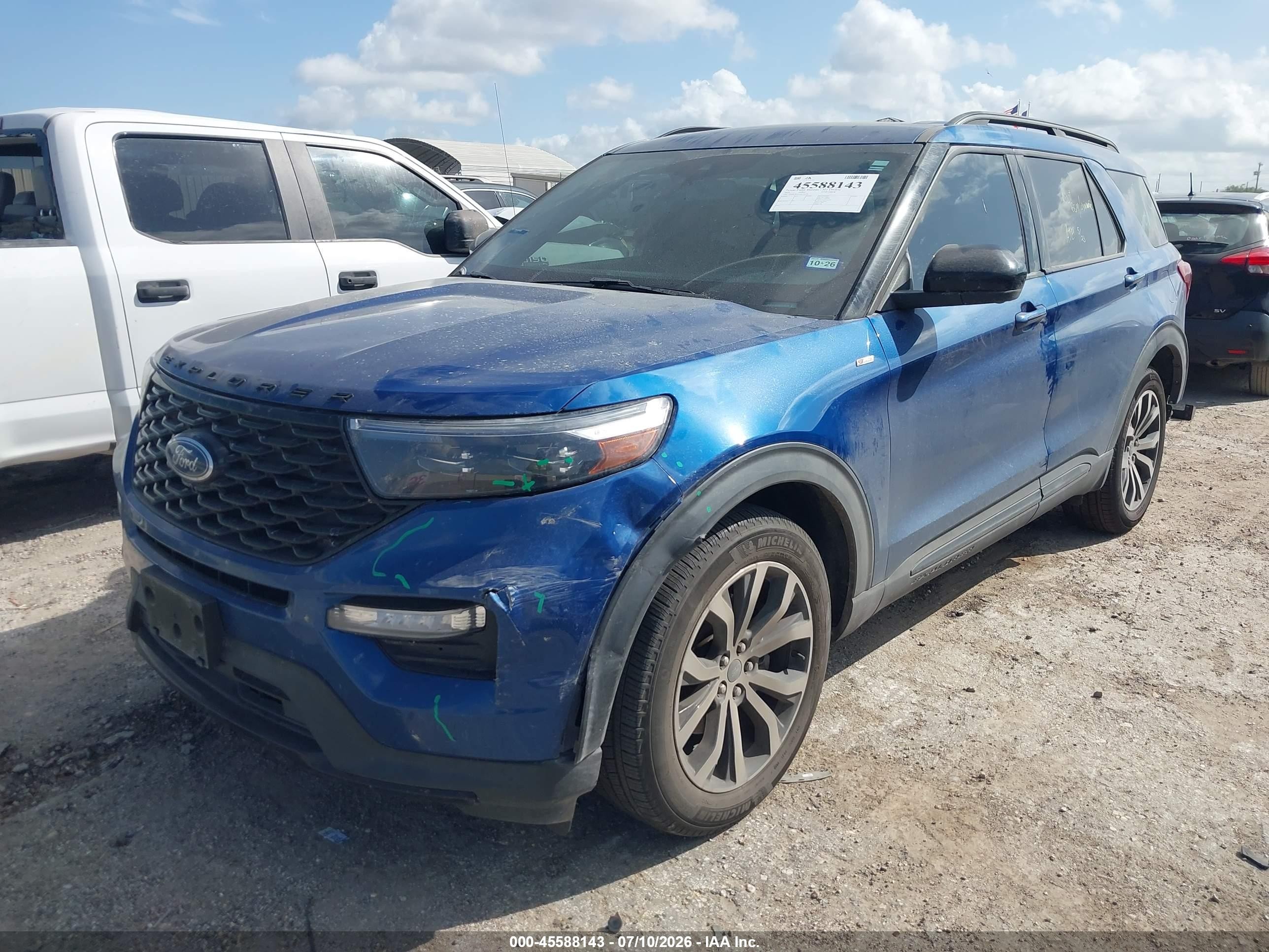 2022 Ford Explorer St-line Blue vin: 1FMSK7KH2NGC10270