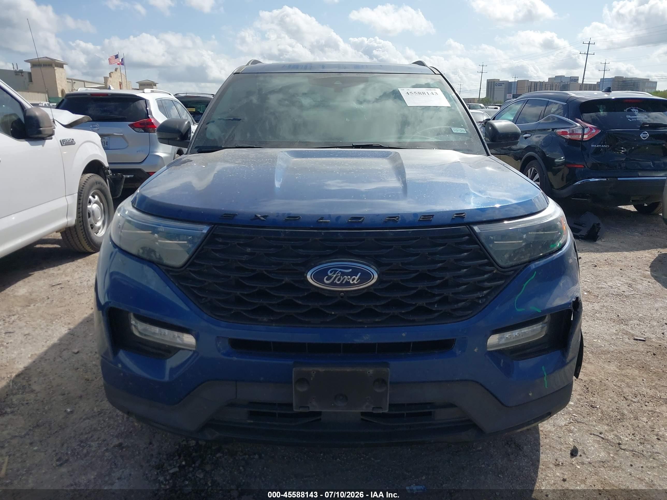 2022 Ford Explorer St-line Blue vin: 1FMSK7KH2NGC10270