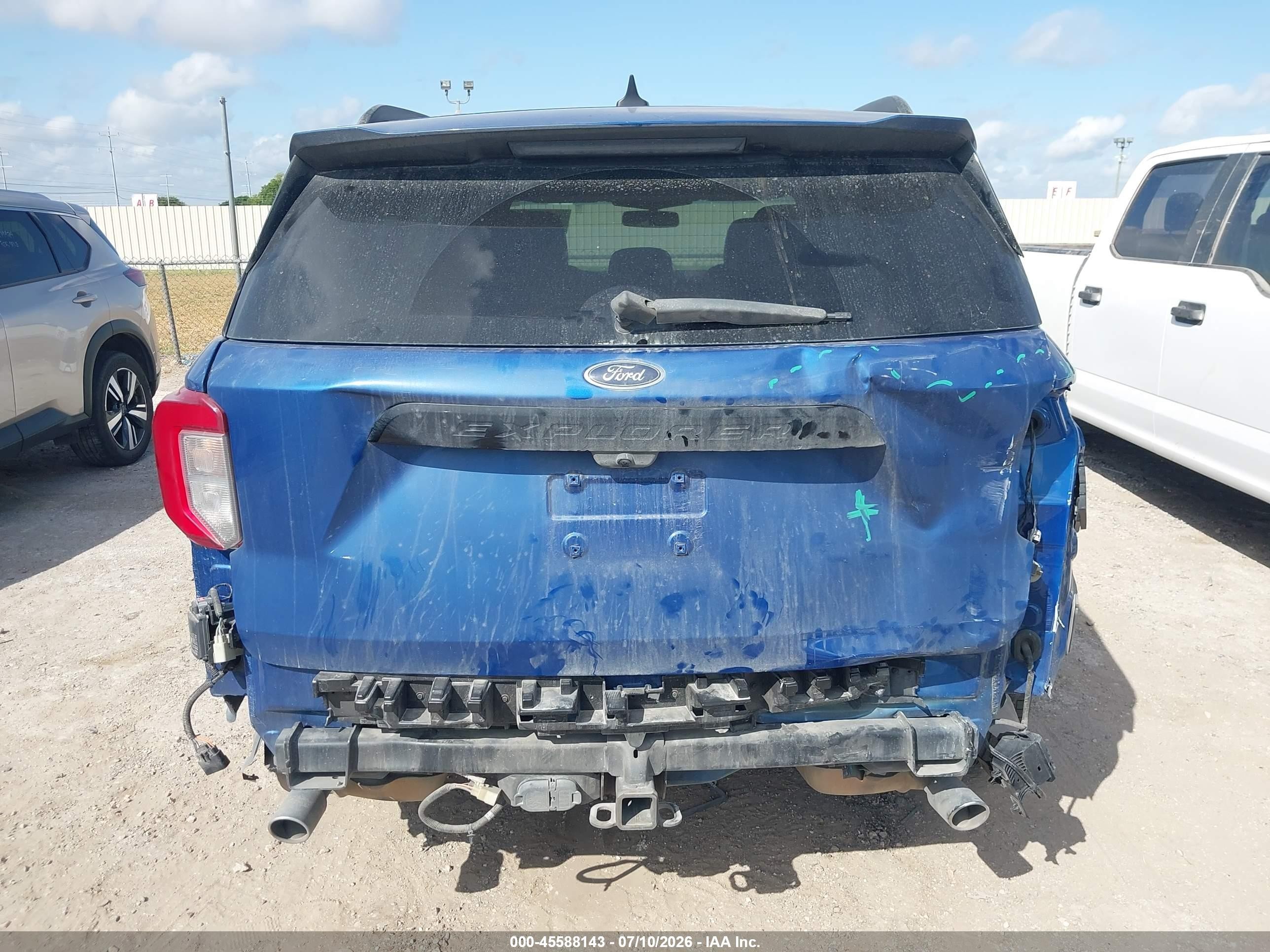 2022 Ford Explorer St-line Blue vin: 1FMSK7KH2NGC10270