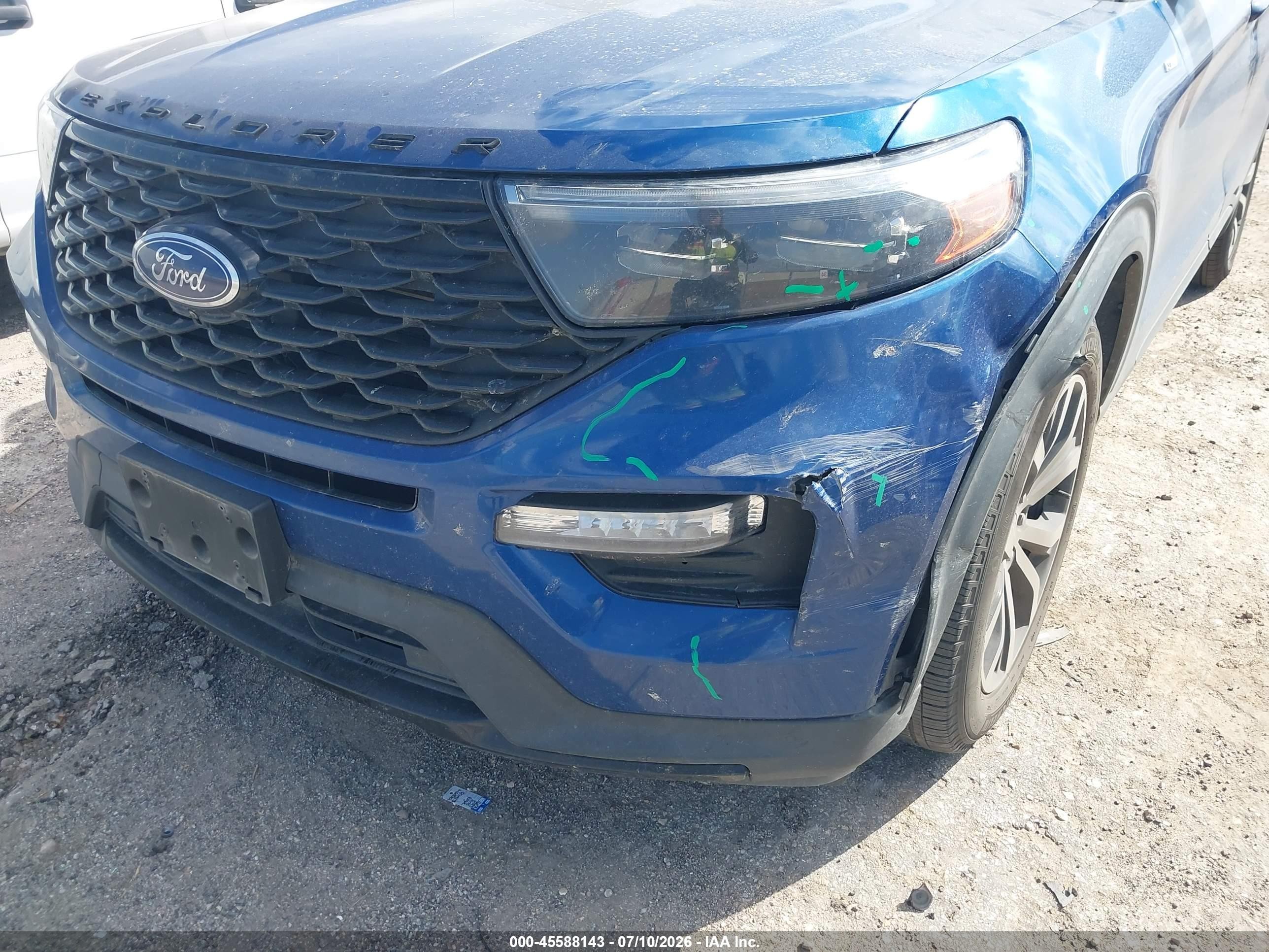 2022 Ford Explorer St-line Blue vin: 1FMSK7KH2NGC10270