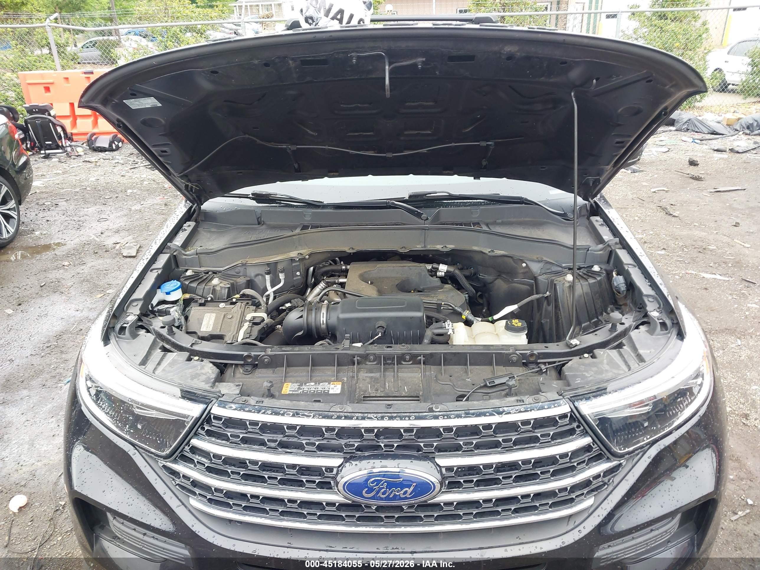 2020 Ford Explorer Xlt Черный vin: 1FMSK8DH0LGC73108