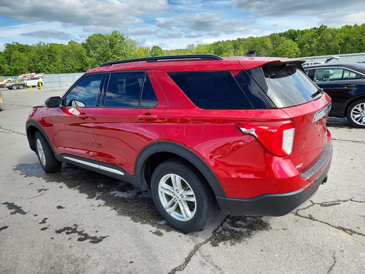 2021 Ford Explorer Xlt Red vin: 1FMSK8DH0MGA30741