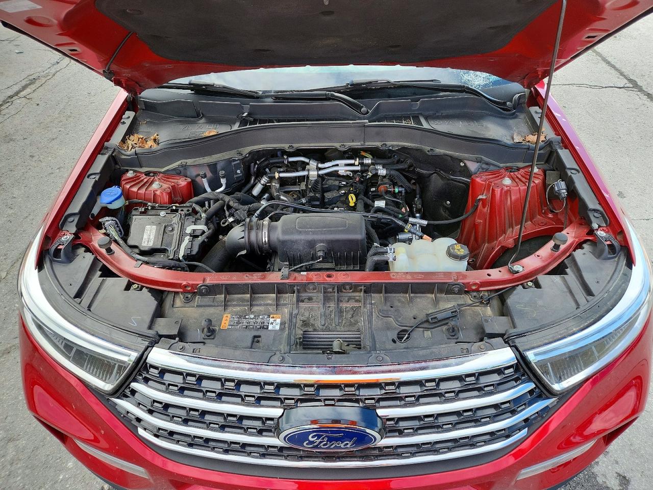 2021 Ford Explorer Xlt Red vin: 1FMSK8DH0MGA30741