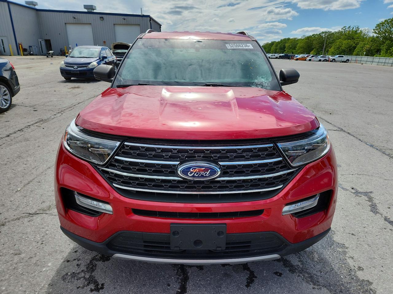 2021 Ford Explorer Xlt Red vin: 1FMSK8DH0MGA30741