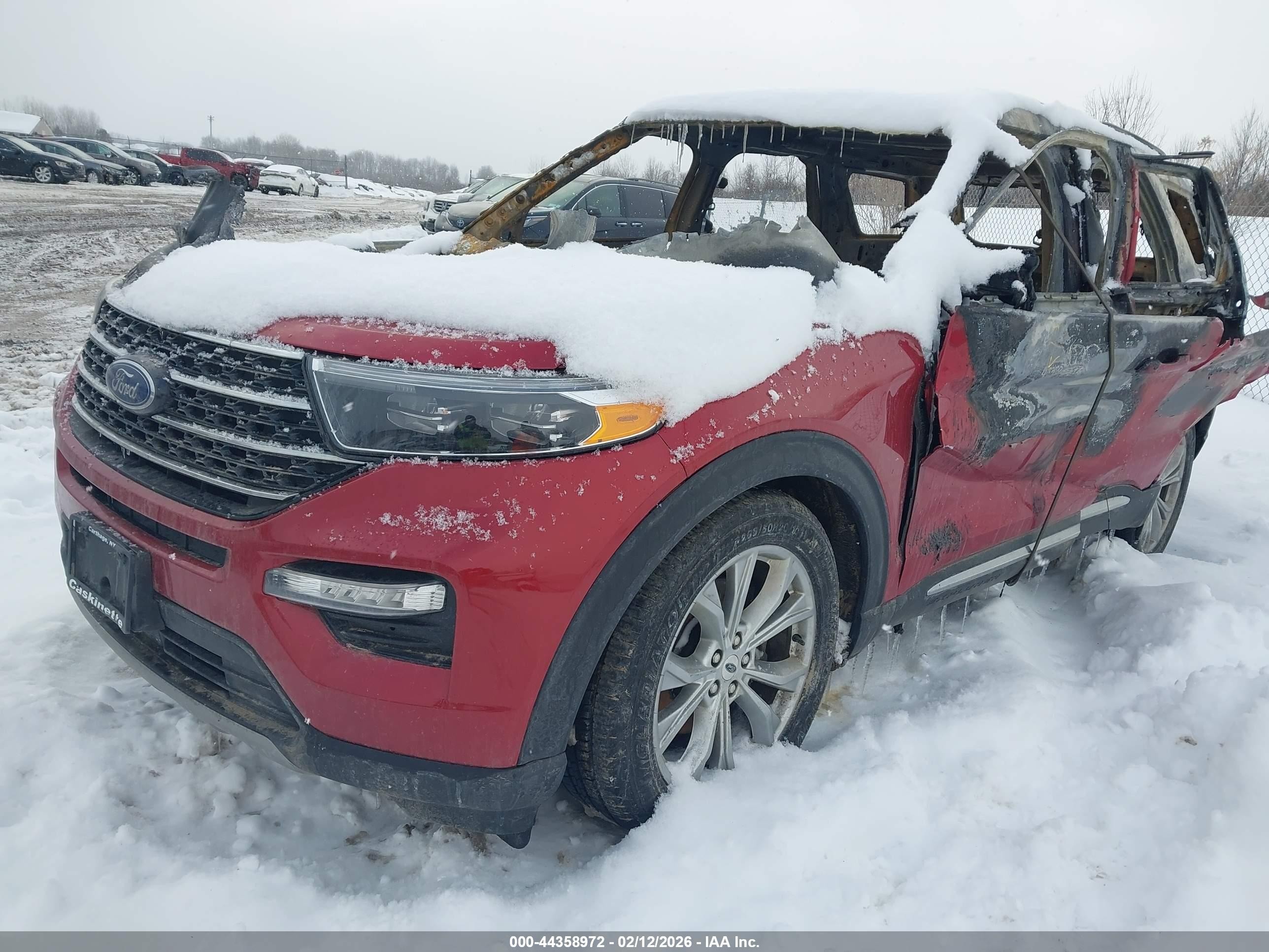 2020 Ford Explorer Xlt Red vin: 1FMSK8DH1LGA46137
