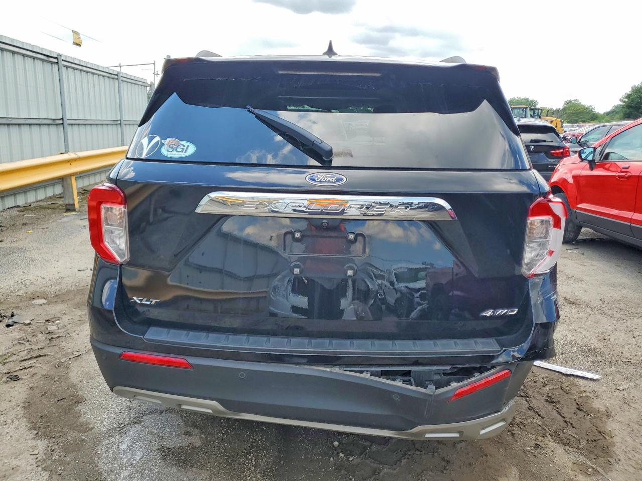 2021 Ford Explorer Xlt Black vin: 1FMSK8DH2MGB78406