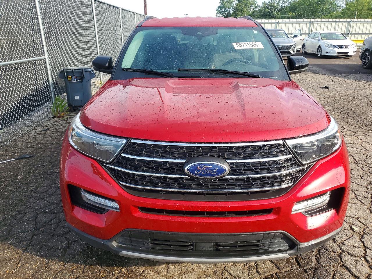 2023 Ford Explorer Xlt Red vin: 1FMSK8DH4PGA78862