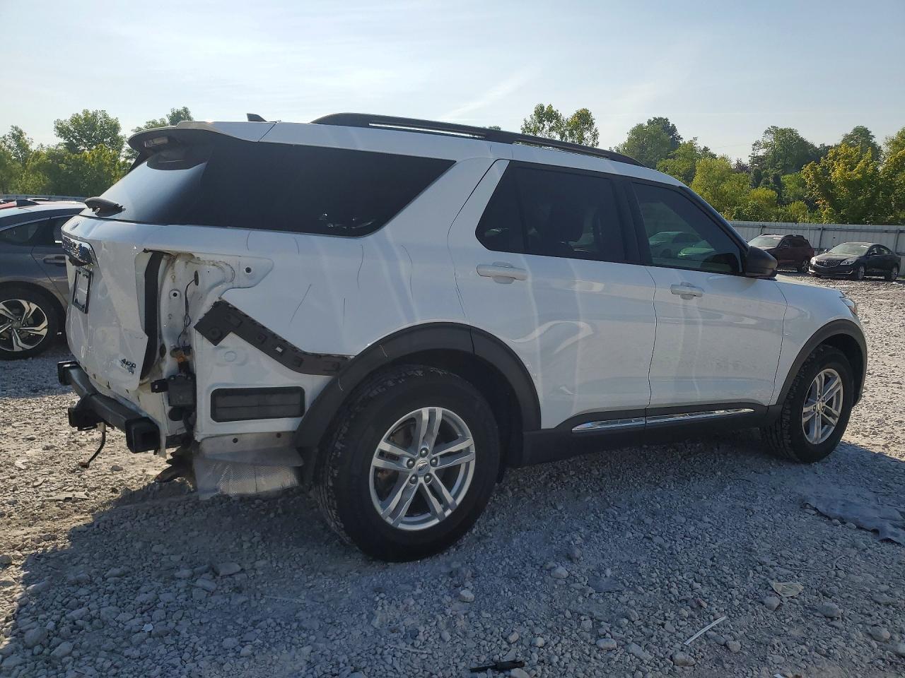 2021 Ford Explorer Xlt White vin: 1FMSK8DH5MGC32216