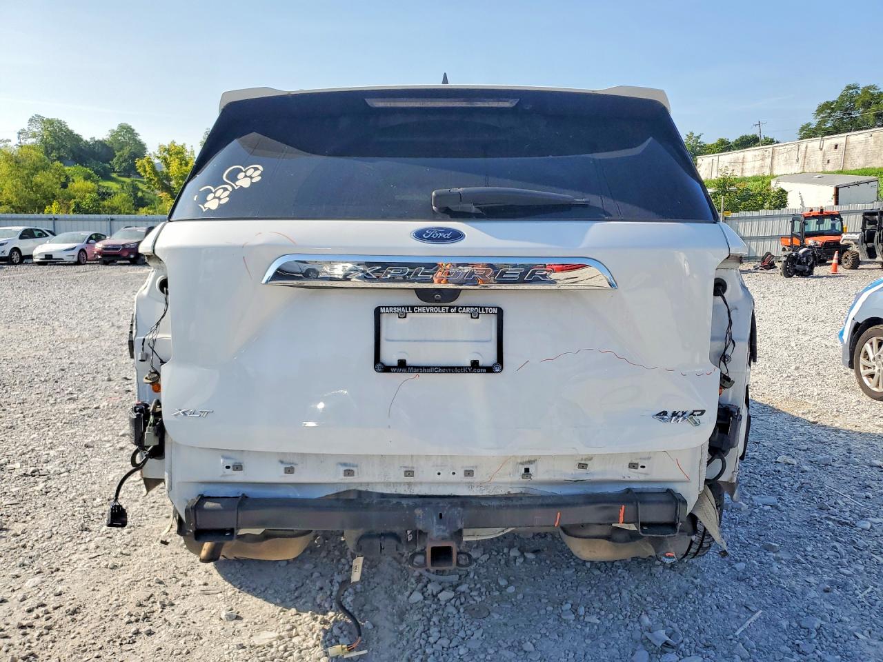 2021 Ford Explorer Xlt White vin: 1FMSK8DH5MGC32216