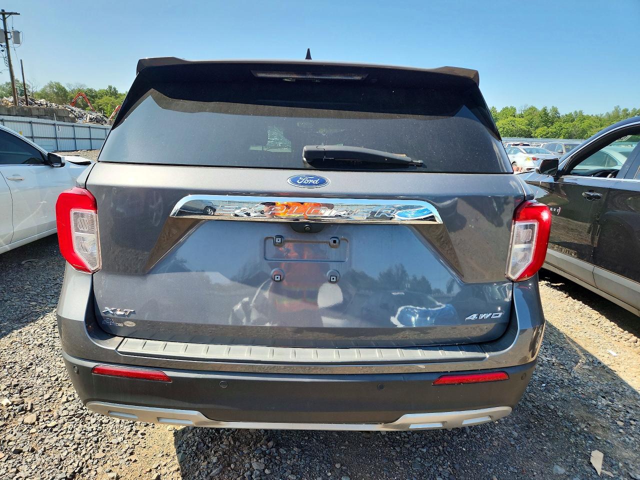 2022 Ford Explorer Xlt Gray vin: 1FMSK8DH5NGC34789