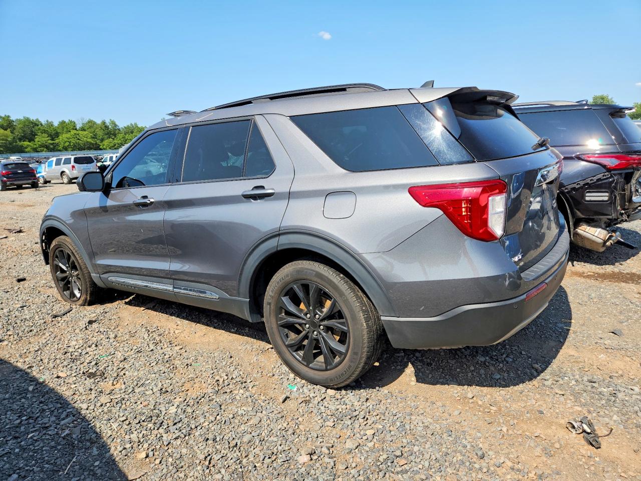 2022 Ford Explorer Xlt Gray vin: 1FMSK8DH5NGC34789