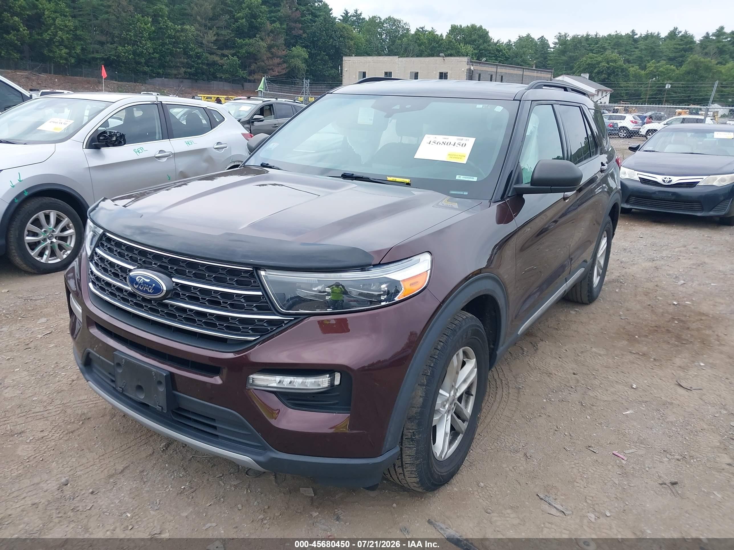2020 Ford Explorer Xlt Red vin: 1FMSK8DH7LGA31593