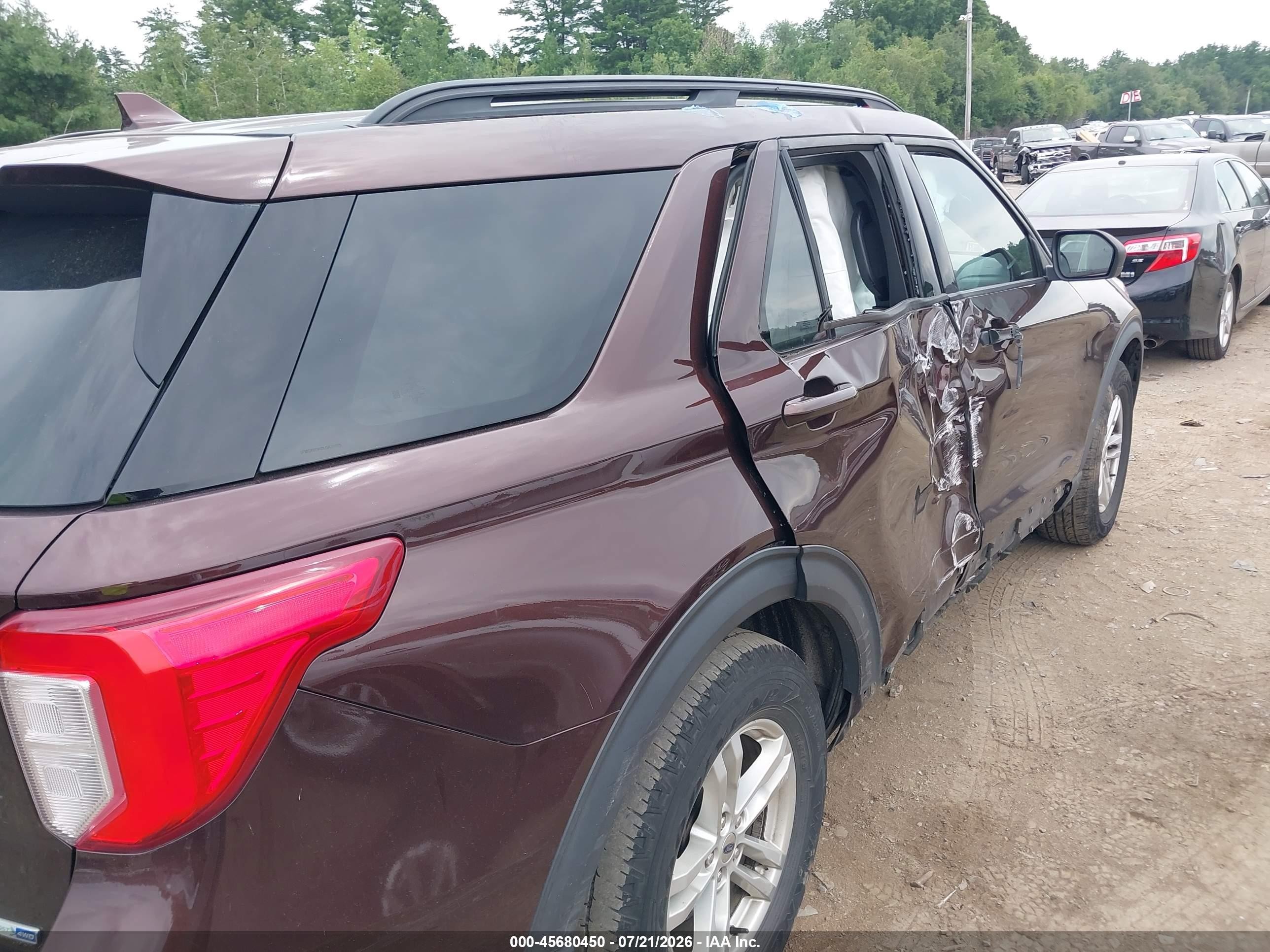 2020 Ford Explorer Xlt Red vin: 1FMSK8DH7LGA31593