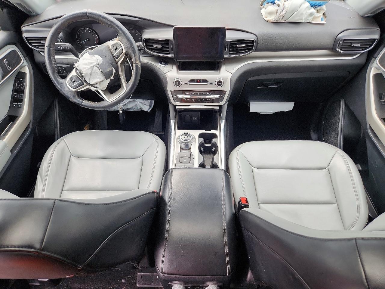 2021 Ford Explorer Xlt White vin: 1FMSK8DH7MGA92718