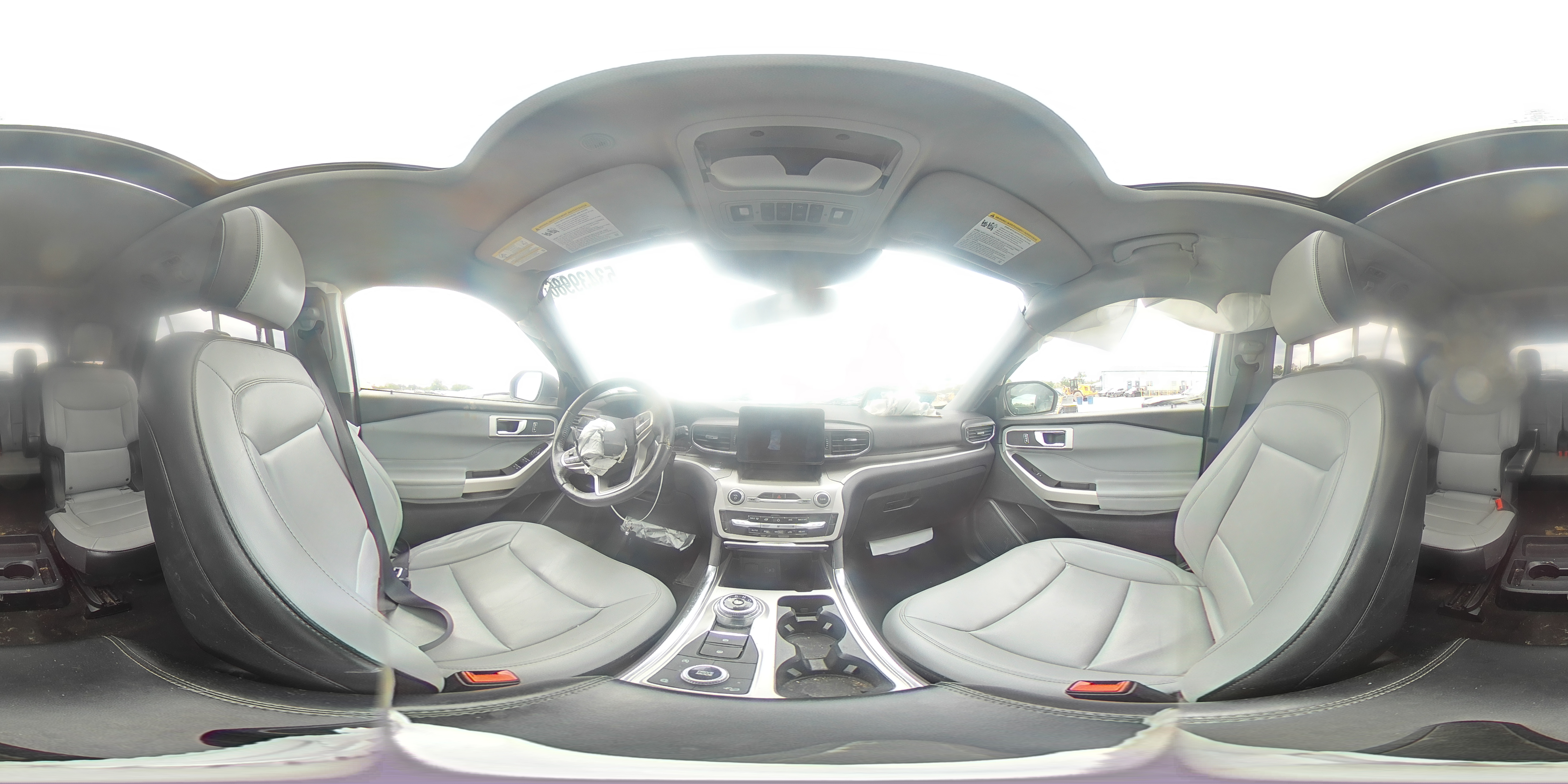 2021 Ford Explorer Xlt White vin: 1FMSK8DH7MGA92718