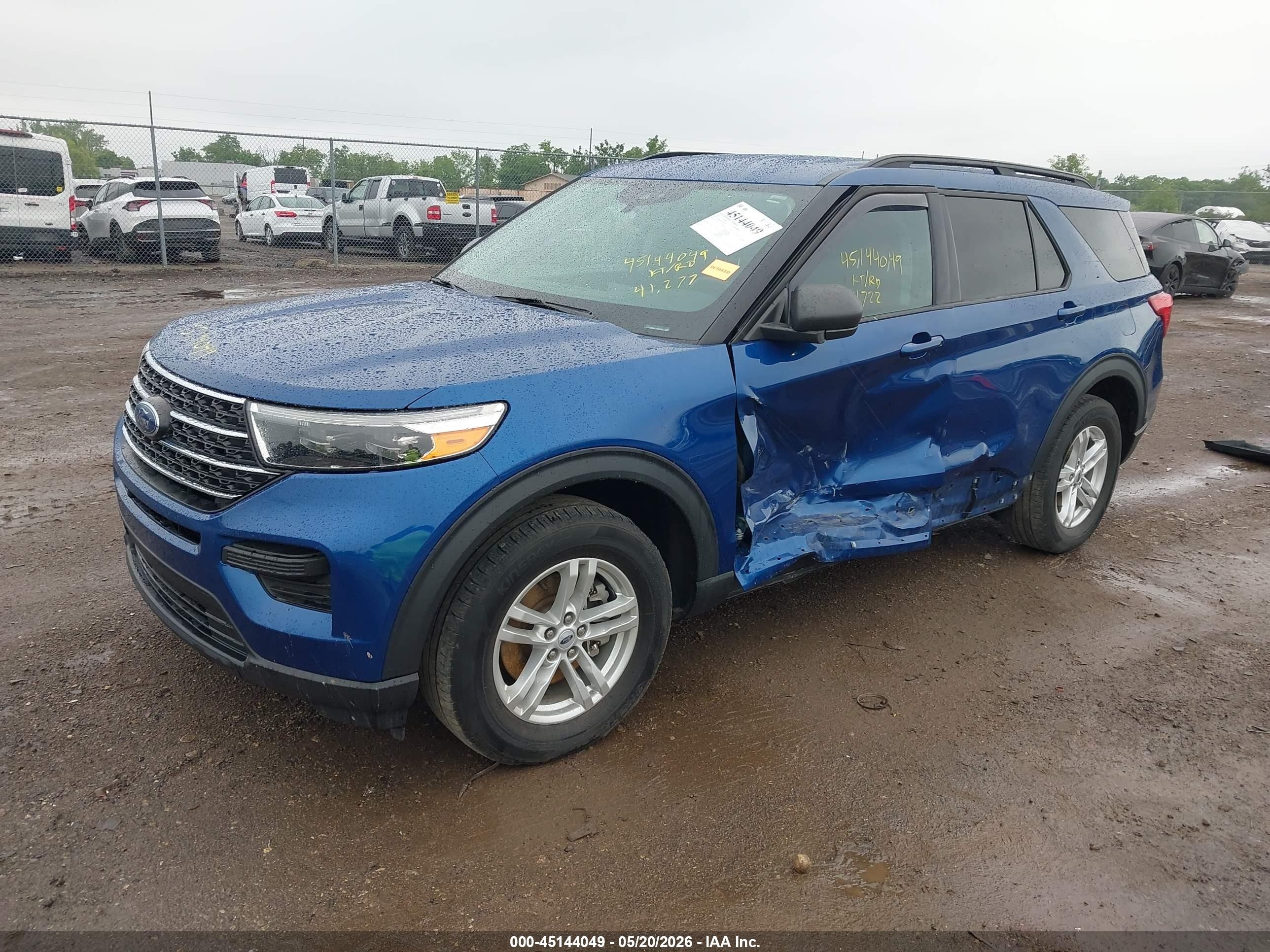 2022 Ford Explorer Xlt Blue vin: 1FMSK8DH7NGC20618