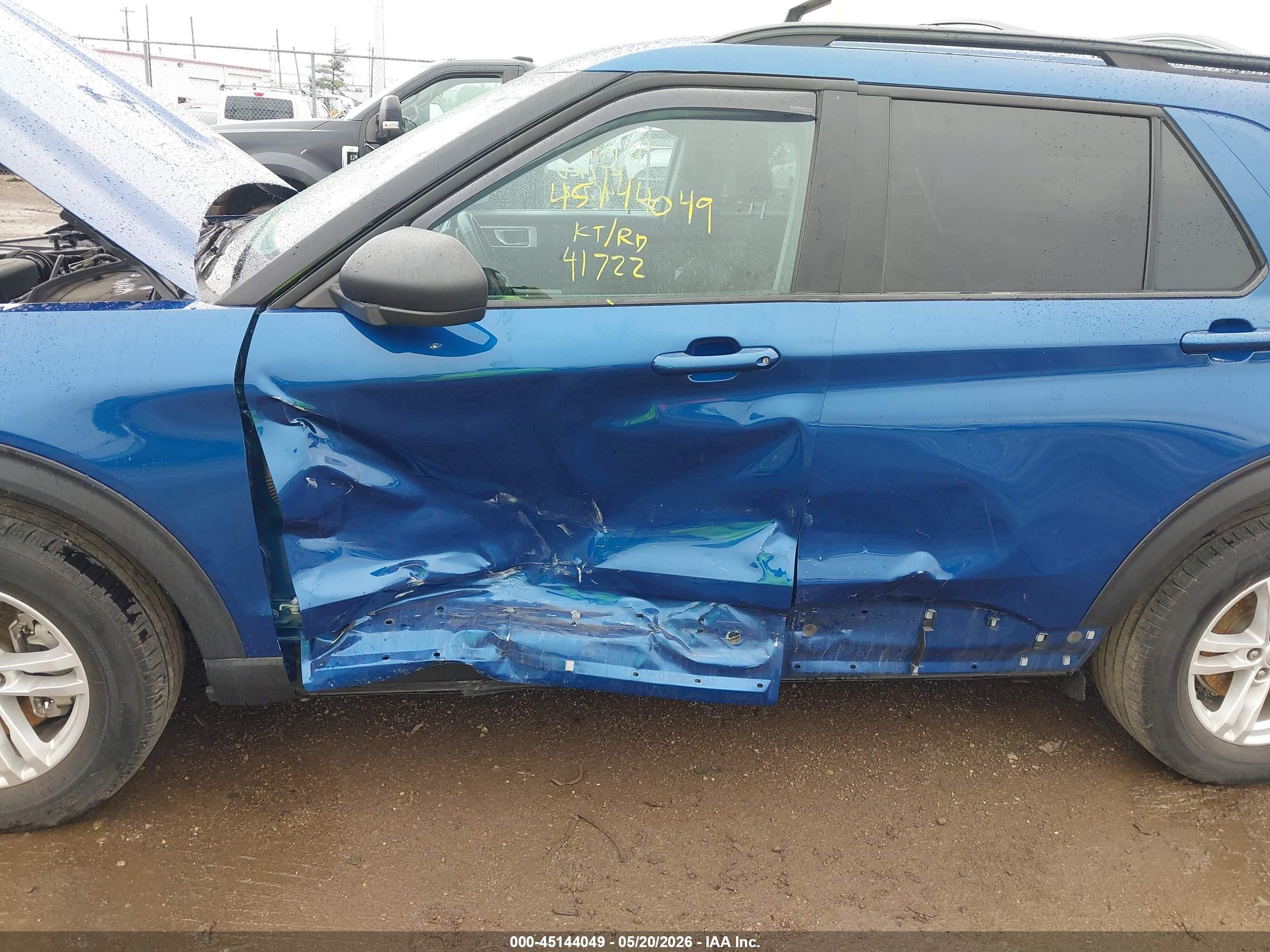 2022 Ford Explorer Xlt Blue vin: 1FMSK8DH7NGC20618