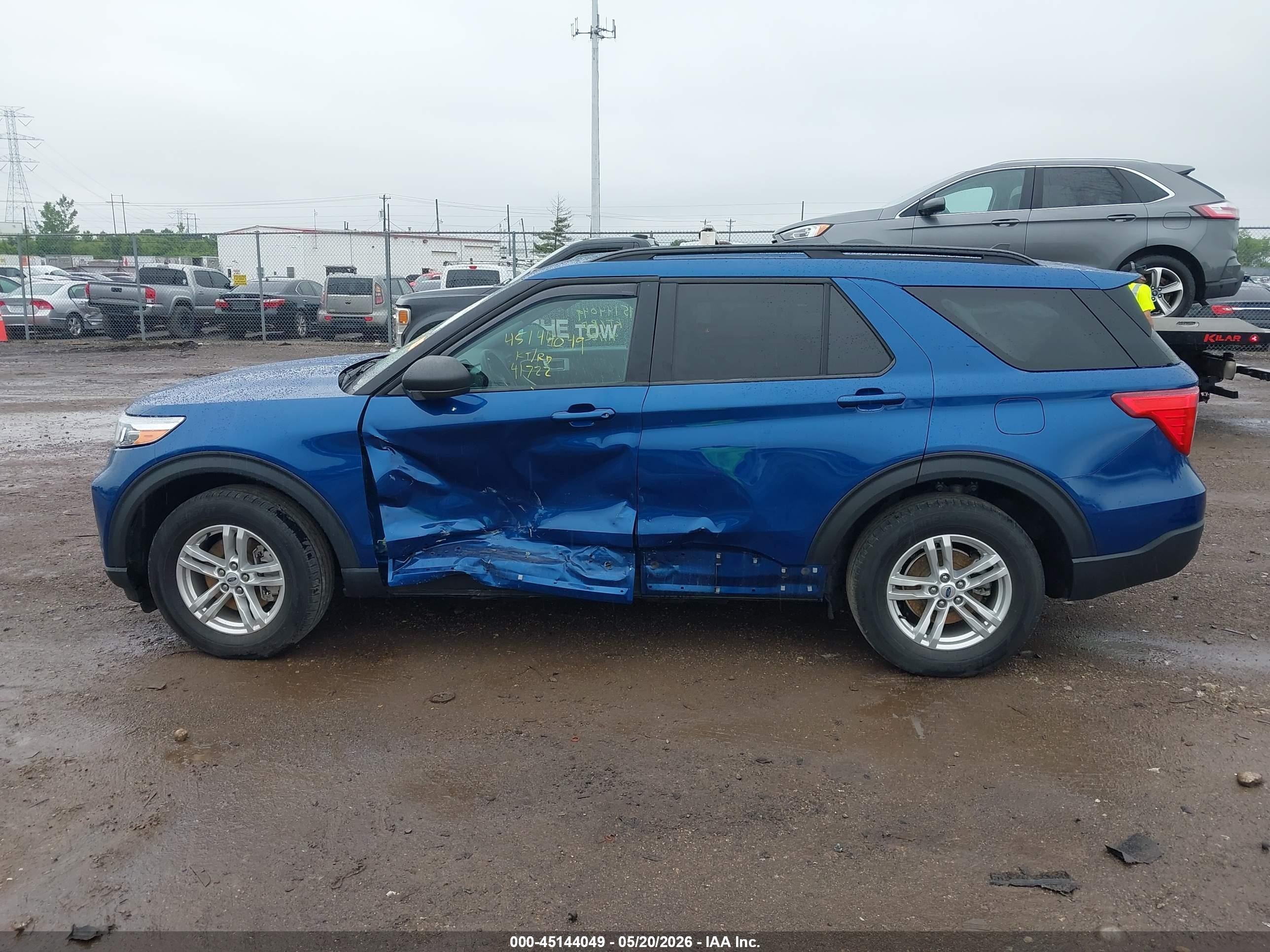 2022 Ford Explorer Xlt Blue vin: 1FMSK8DH7NGC20618