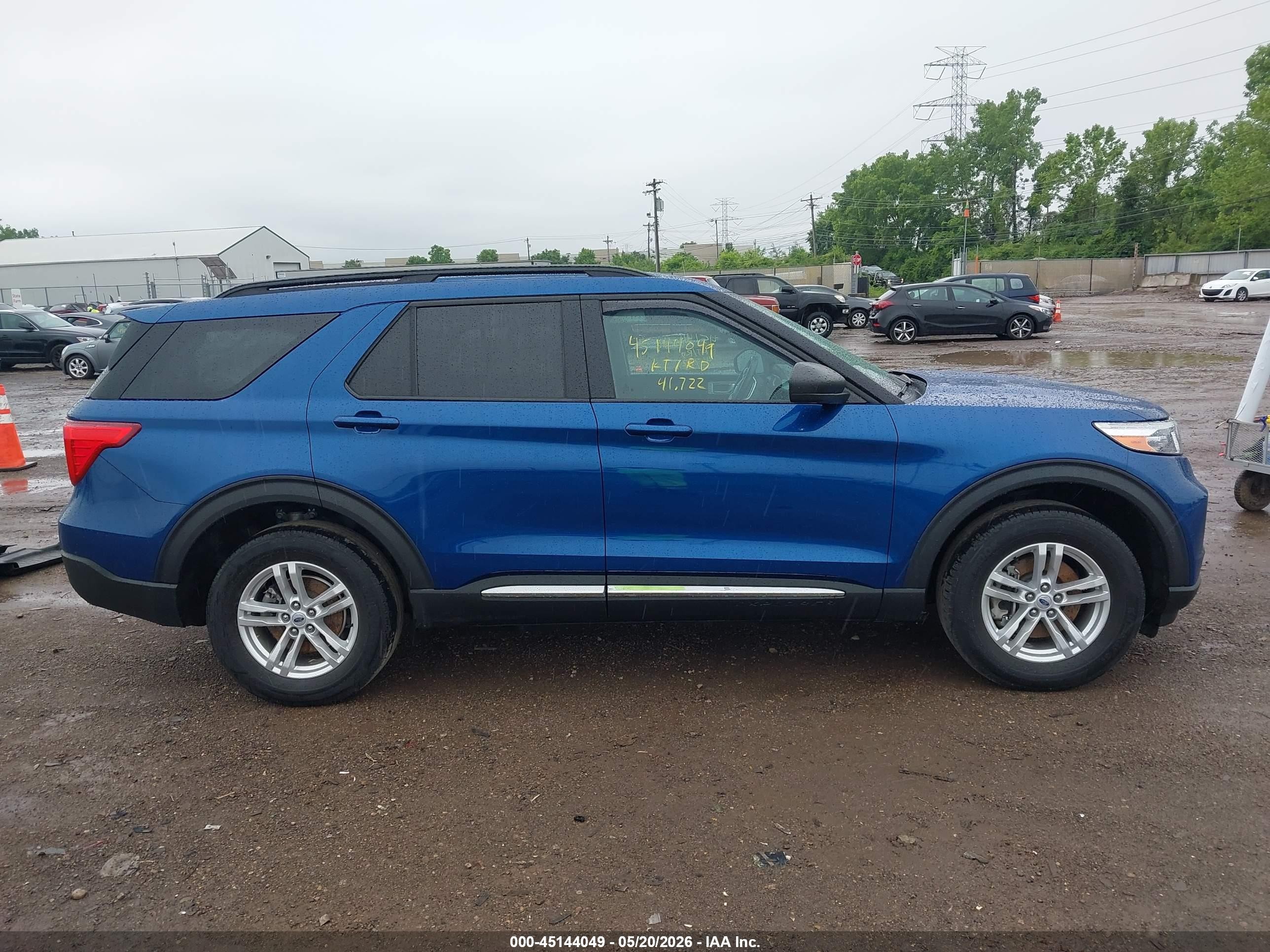 2022 Ford Explorer Xlt Blue vin: 1FMSK8DH7NGC20618