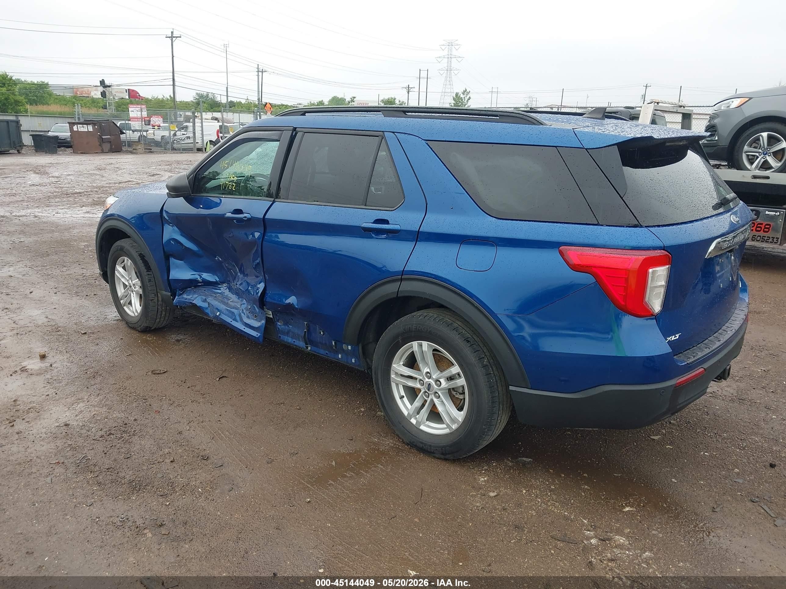2022 Ford Explorer Xlt Blue vin: 1FMSK8DH7NGC20618