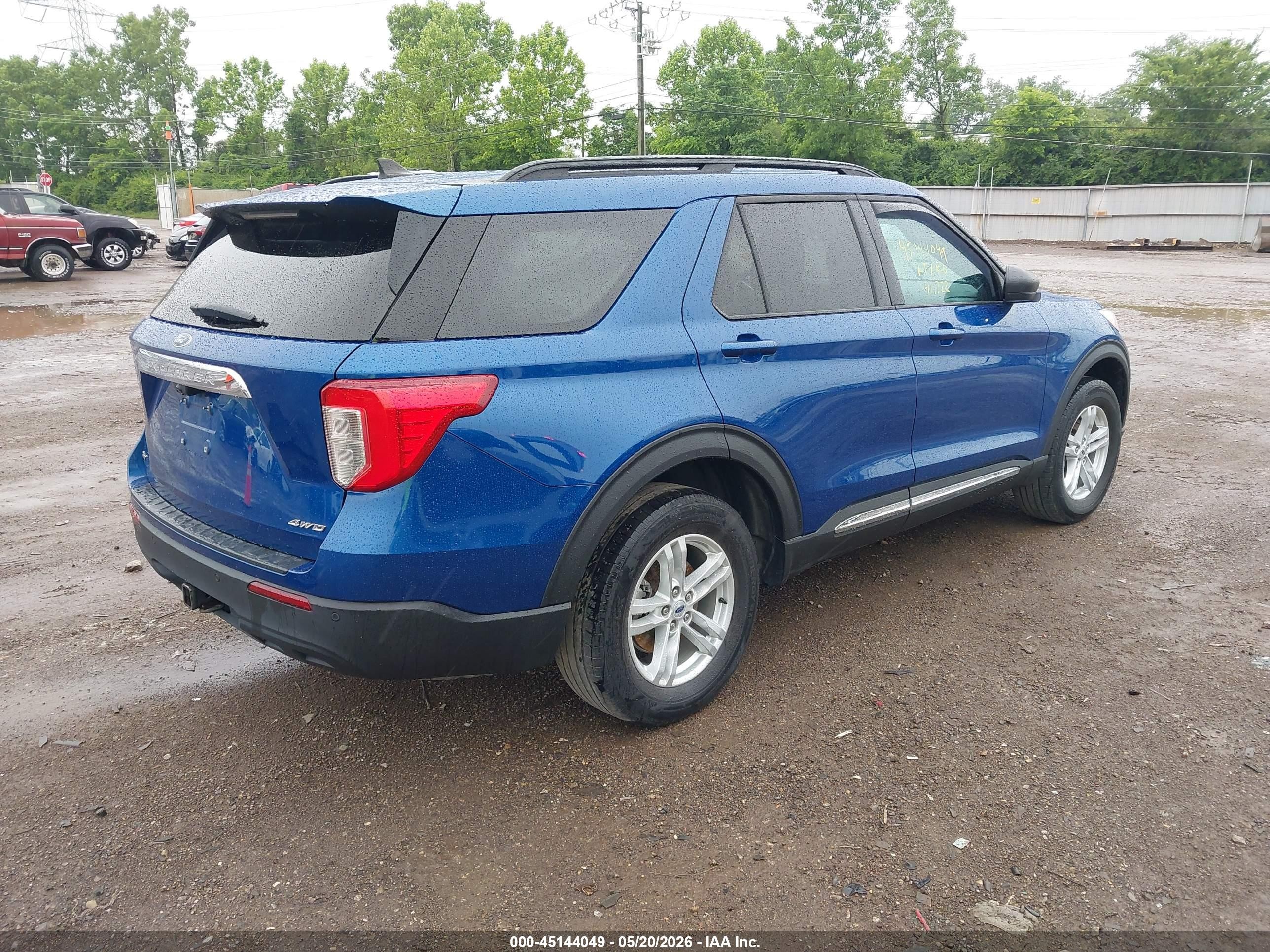 2022 Ford Explorer Xlt Blue vin: 1FMSK8DH7NGC20618