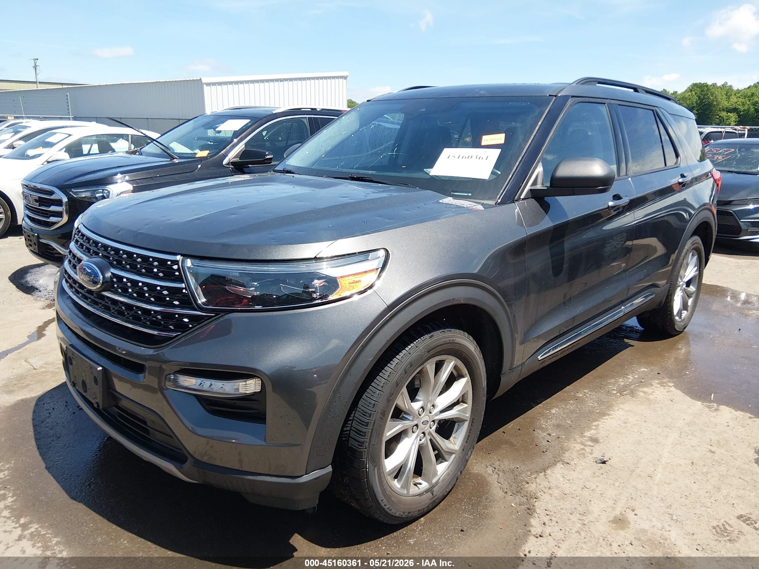 2020 Ford Explorer Xlt Gray vin: 1FMSK8DH8LGC43385