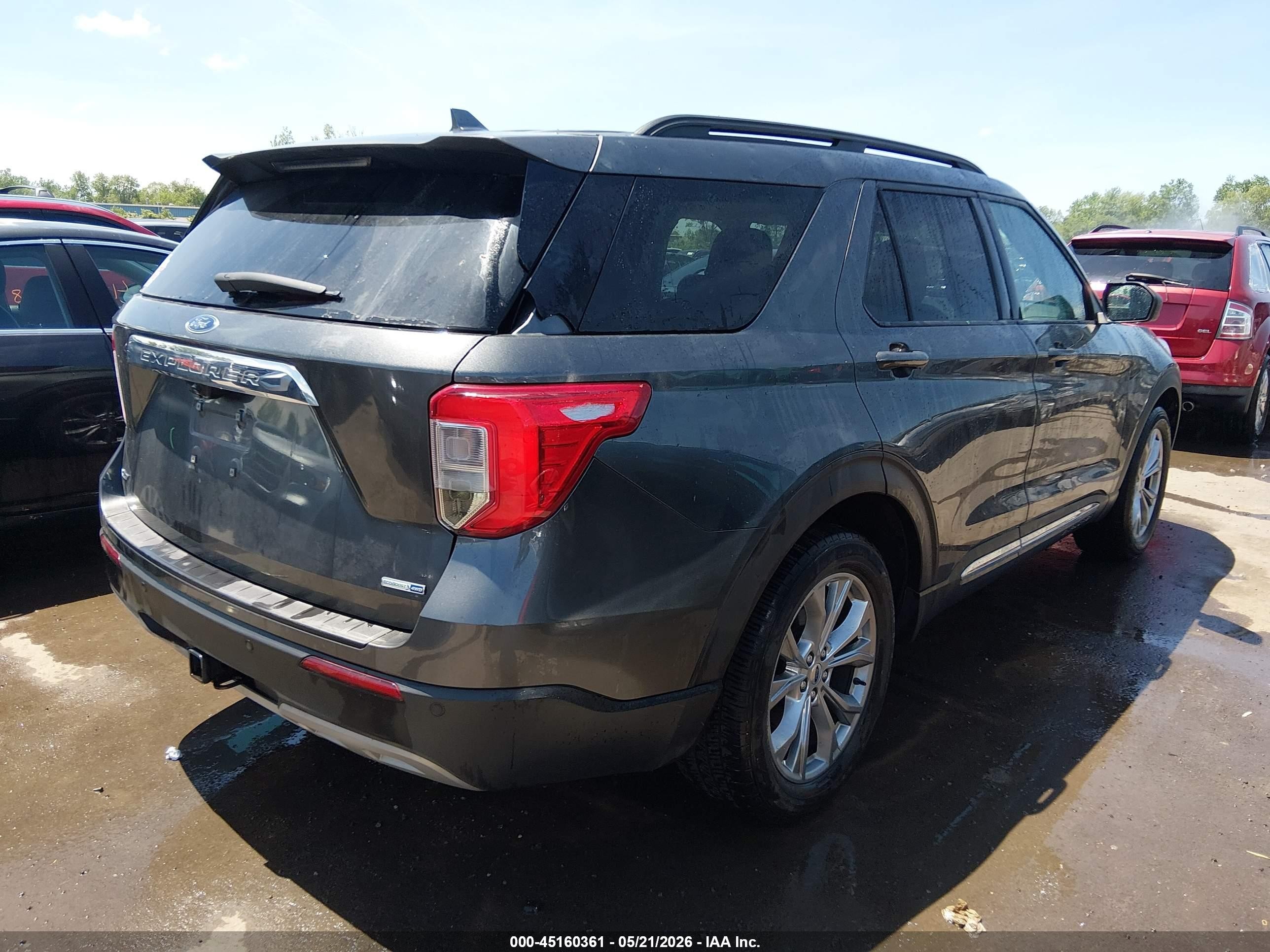 2020 Ford Explorer Xlt Gray vin: 1FMSK8DH8LGC43385