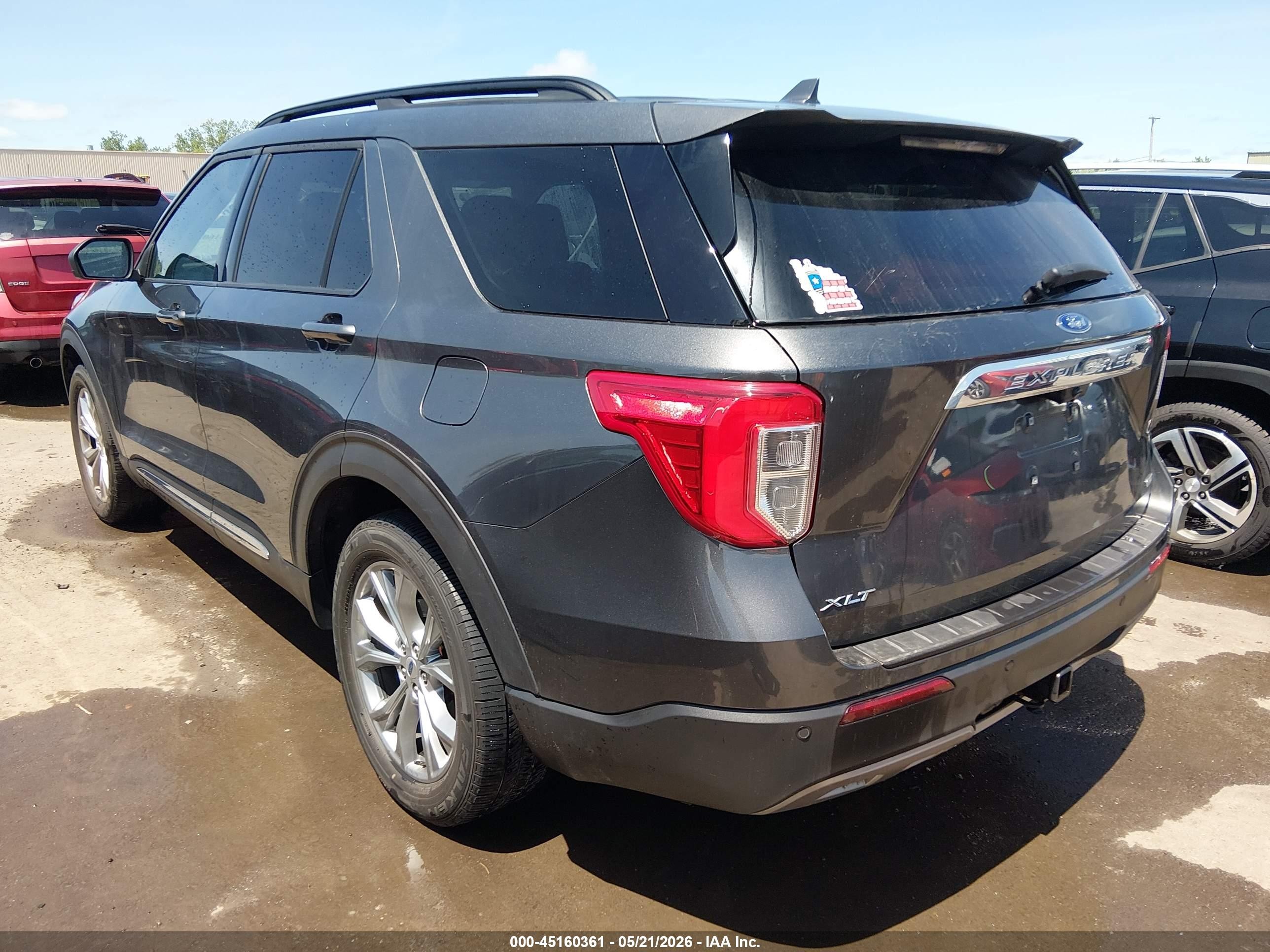 2020 Ford Explorer Xlt Gray vin: 1FMSK8DH8LGC43385