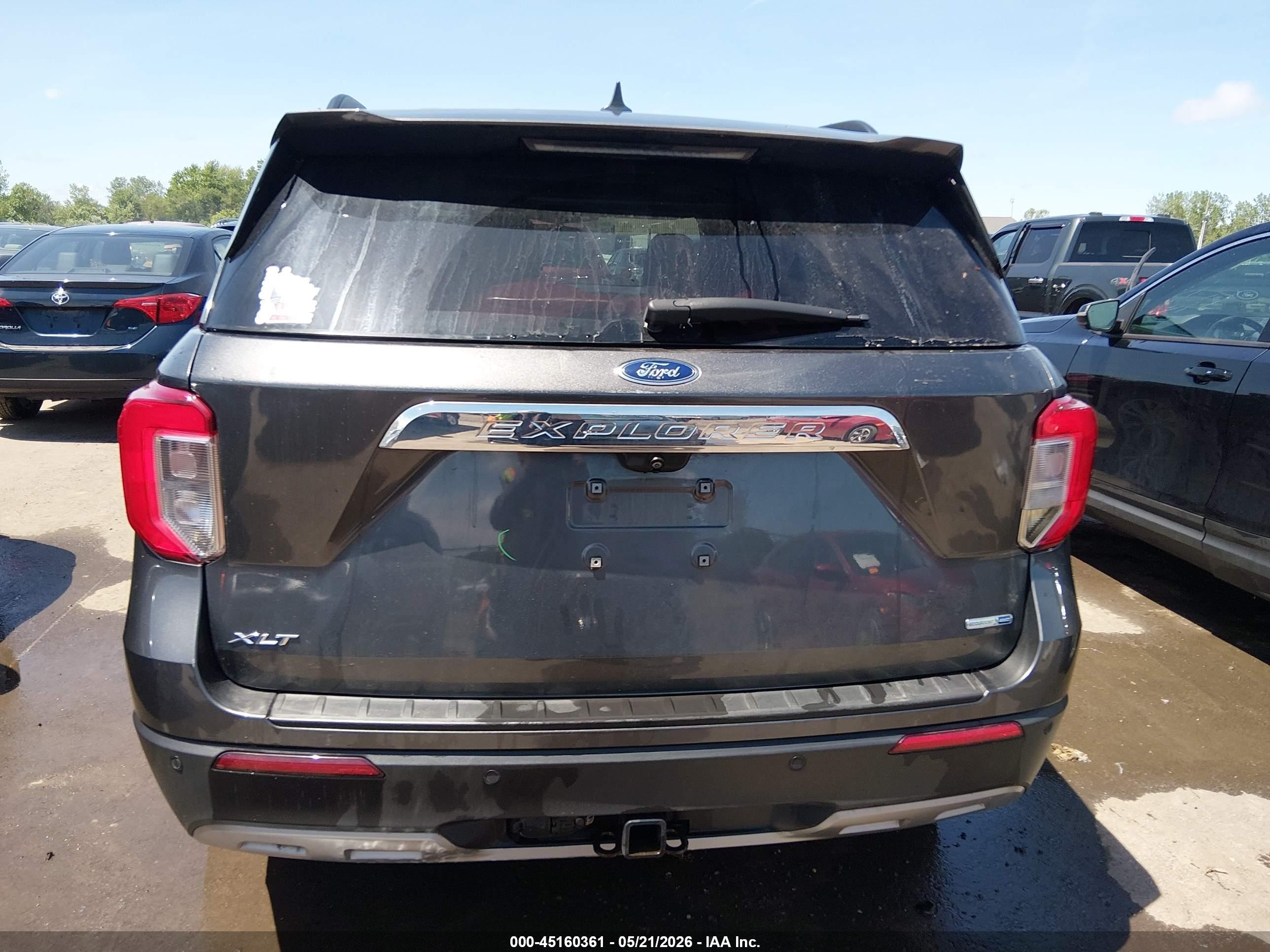 2020 Ford Explorer Xlt Gray vin: 1FMSK8DH8LGC43385