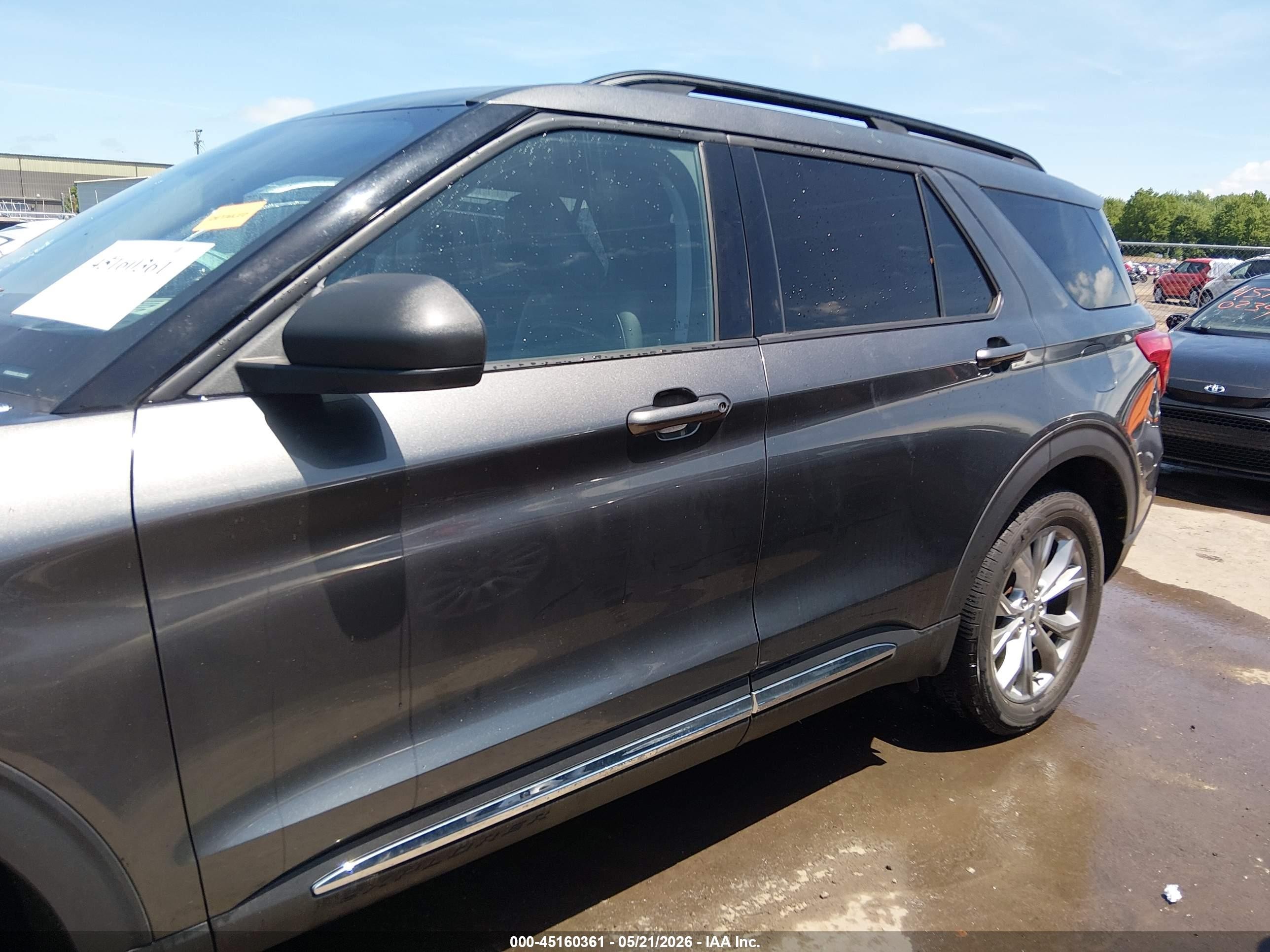 2020 Ford Explorer Xlt Gray vin: 1FMSK8DH8LGC43385