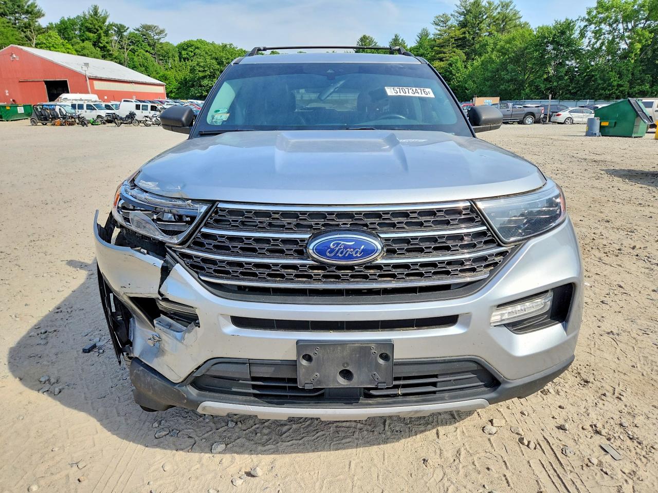 2020 Ford Explorer Xlt Silver vin: 1FMSK8DH8LGC95888