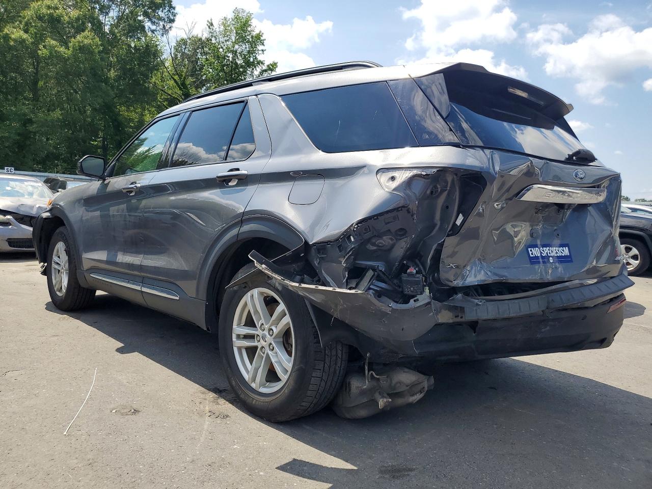 2021 Ford Explorer Xlt Gray vin: 1FMSK8DH8MGA54608