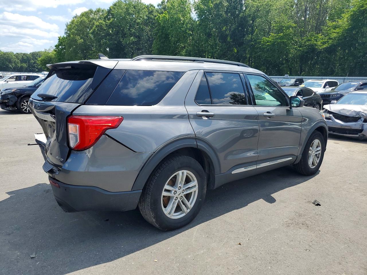 2021 Ford Explorer Xlt Gray vin: 1FMSK8DH8MGA54608