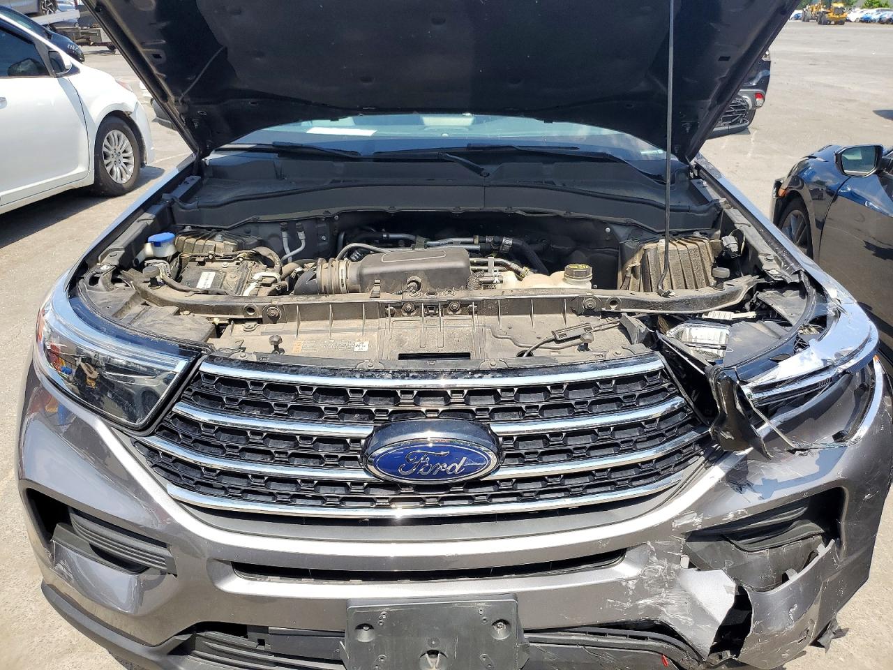 2021 Ford Explorer Xlt Gray vin: 1FMSK8DH8MGA54608