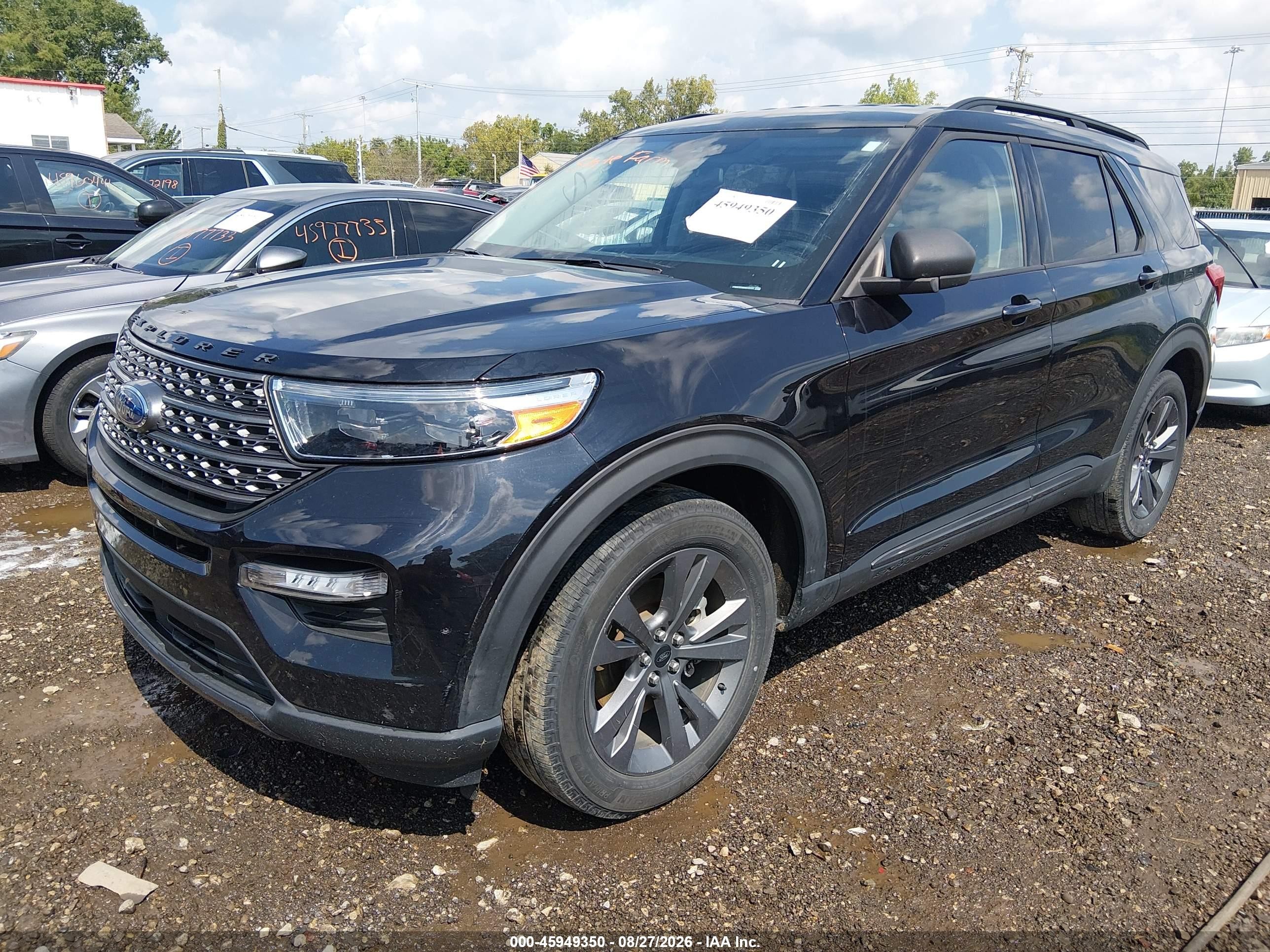 2021 Ford Explorer Xlt Black vin: 1FMSK8DH9MGA93336