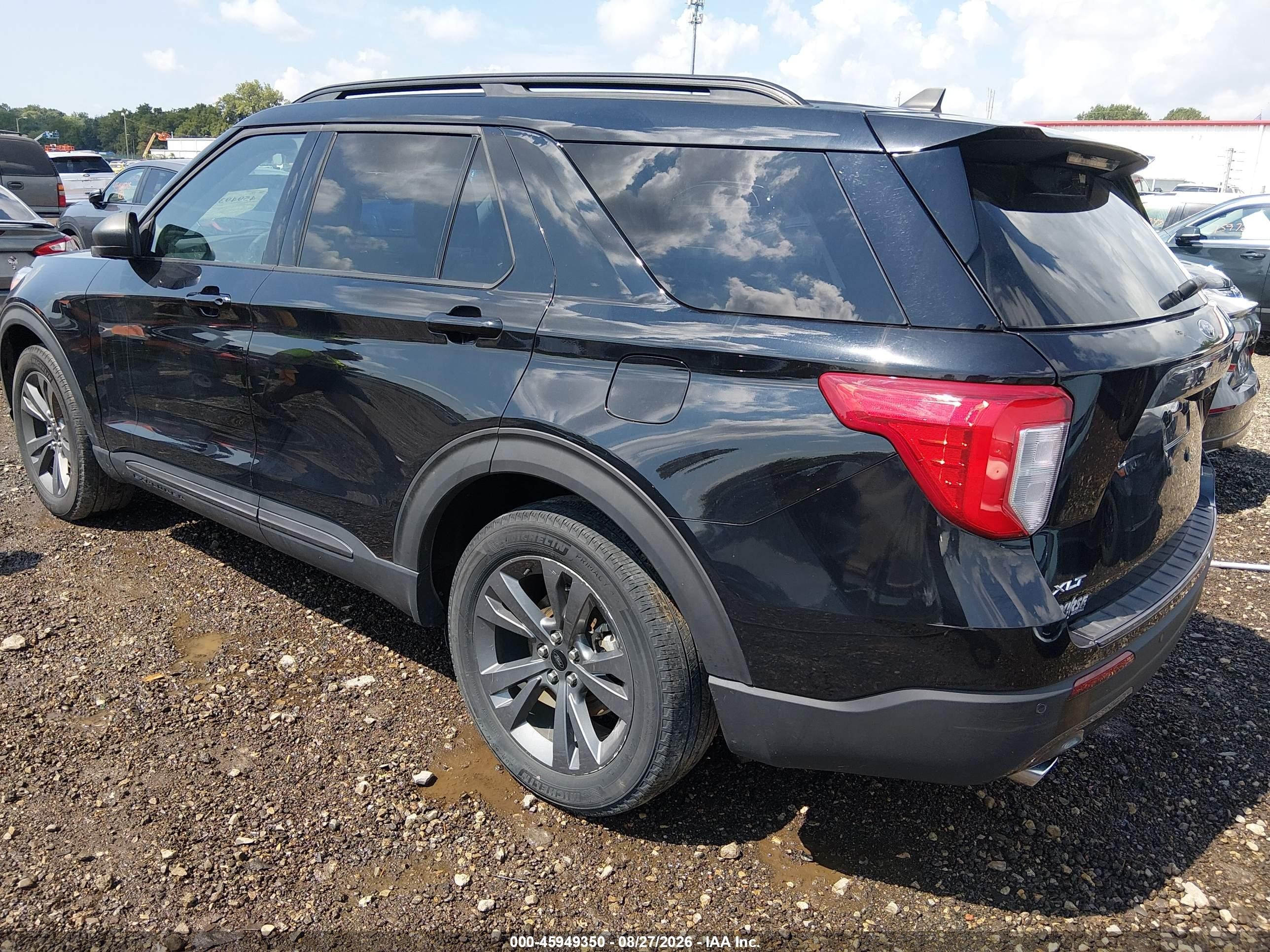 2021 Ford Explorer Xlt Black vin: 1FMSK8DH9MGA93336