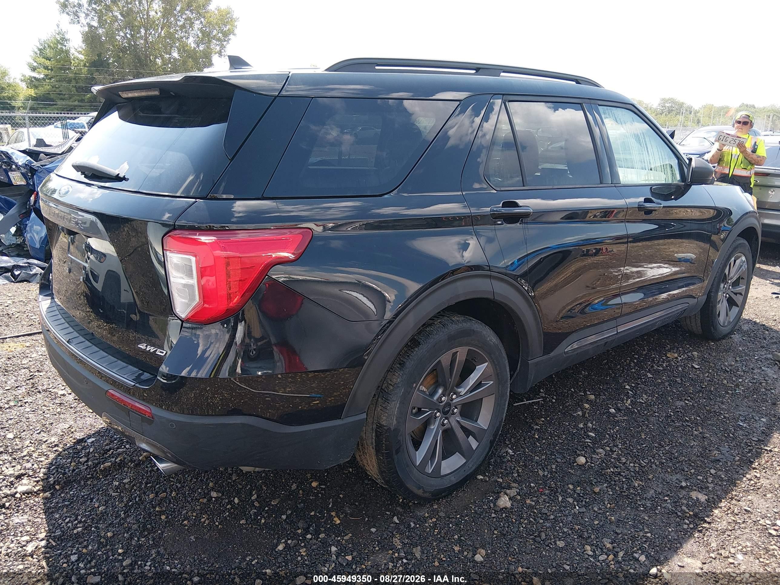 2021 Ford Explorer Xlt Black vin: 1FMSK8DH9MGA93336