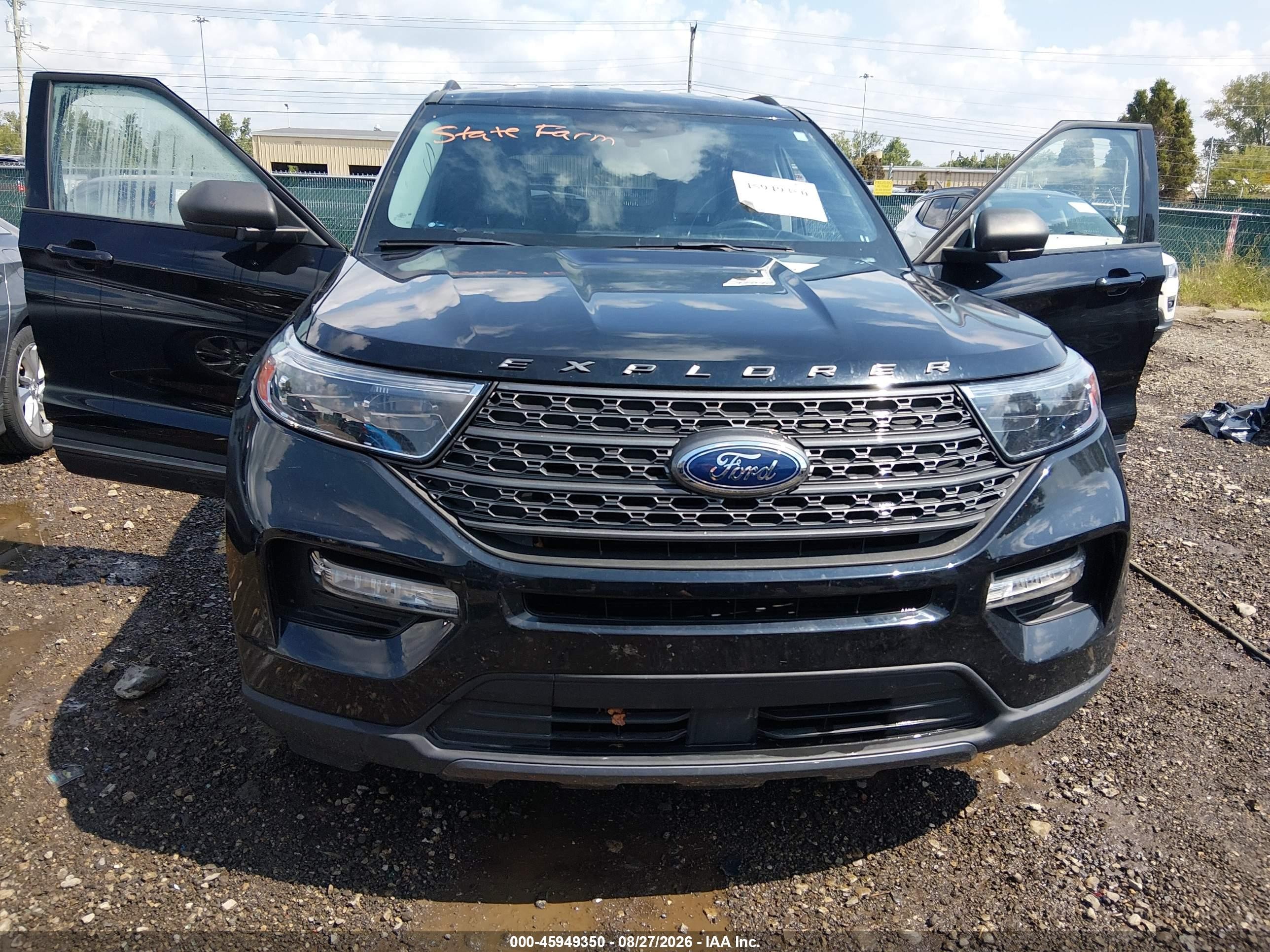 2021 Ford Explorer Xlt Black vin: 1FMSK8DH9MGA93336