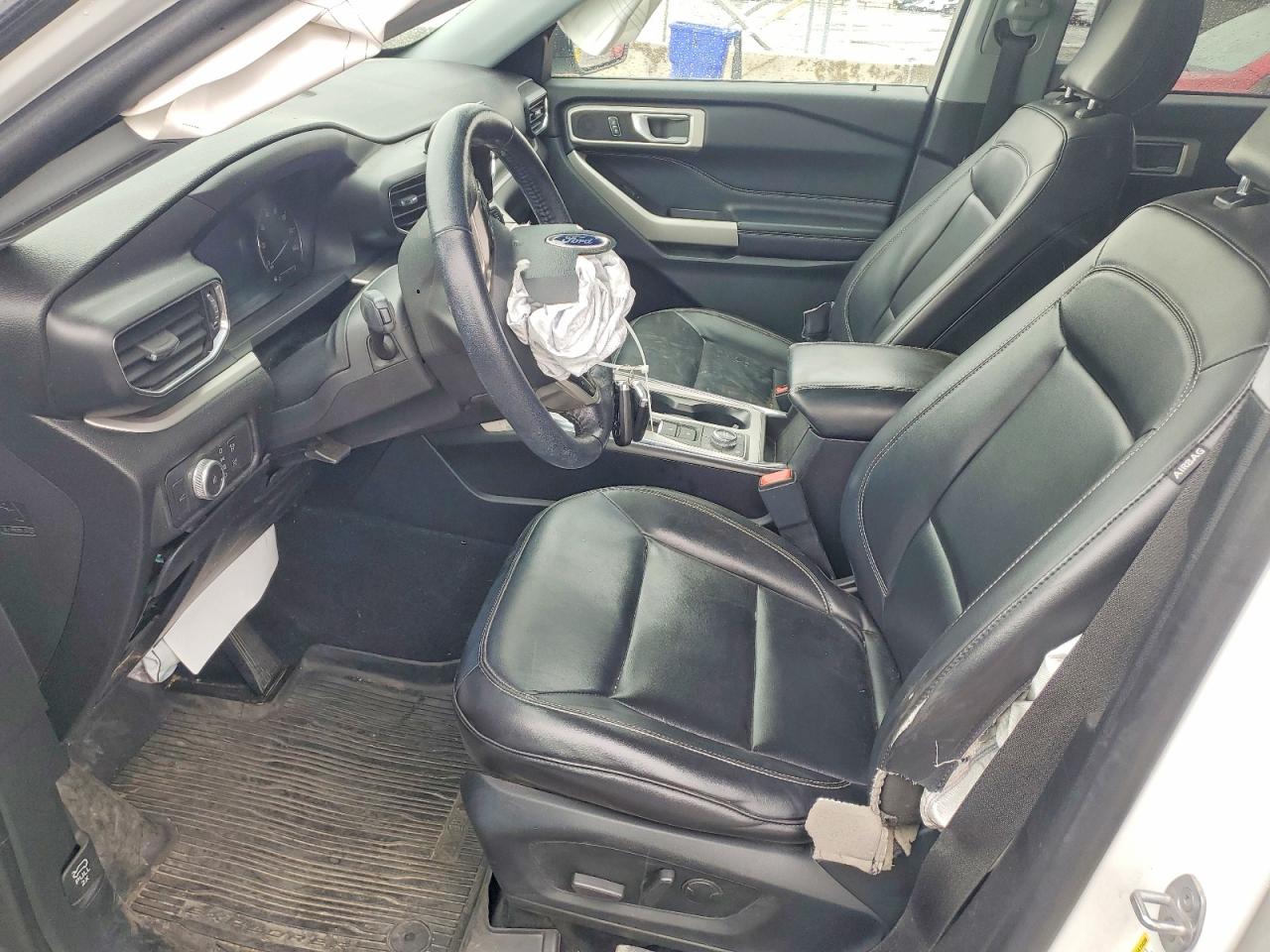 2021 Ford Explorer Xlt White vin: 1FMSK8DH9MGC07836