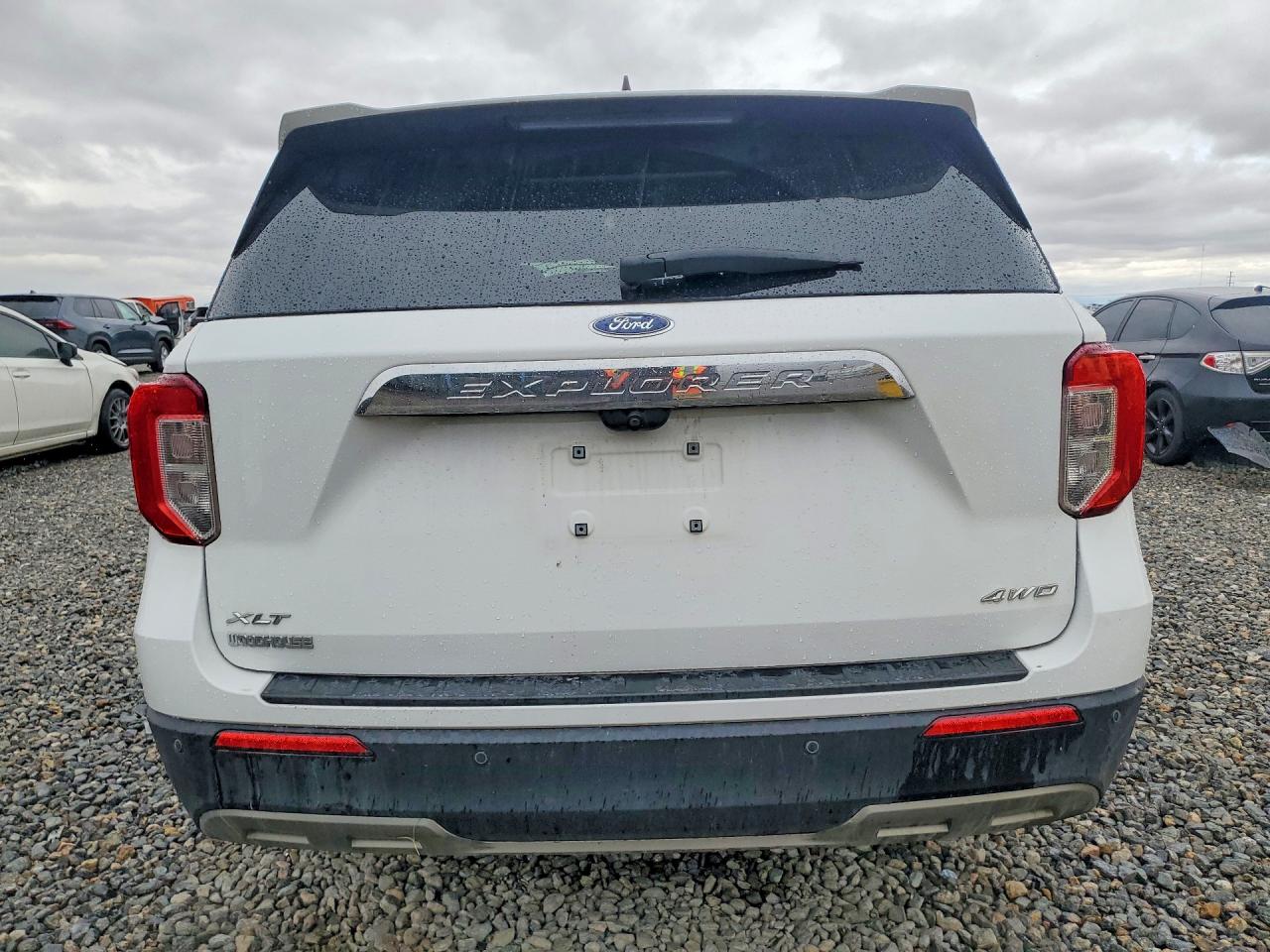 2021 Ford Explorer Xlt White vin: 1FMSK8DH9MGC07836