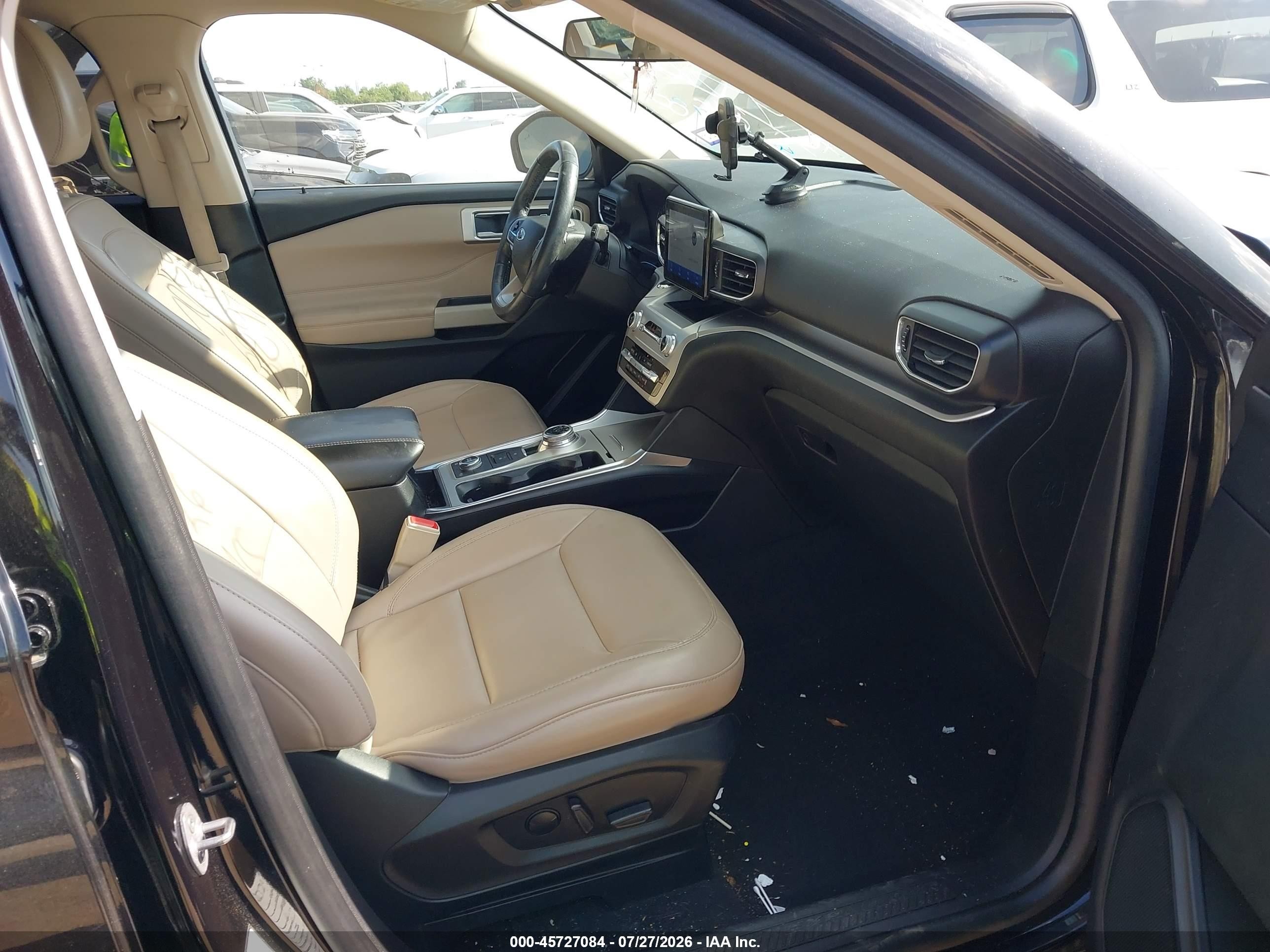 2022 Ford Explorer Xlt Black vin: 1FMSK8DH9NGB18897