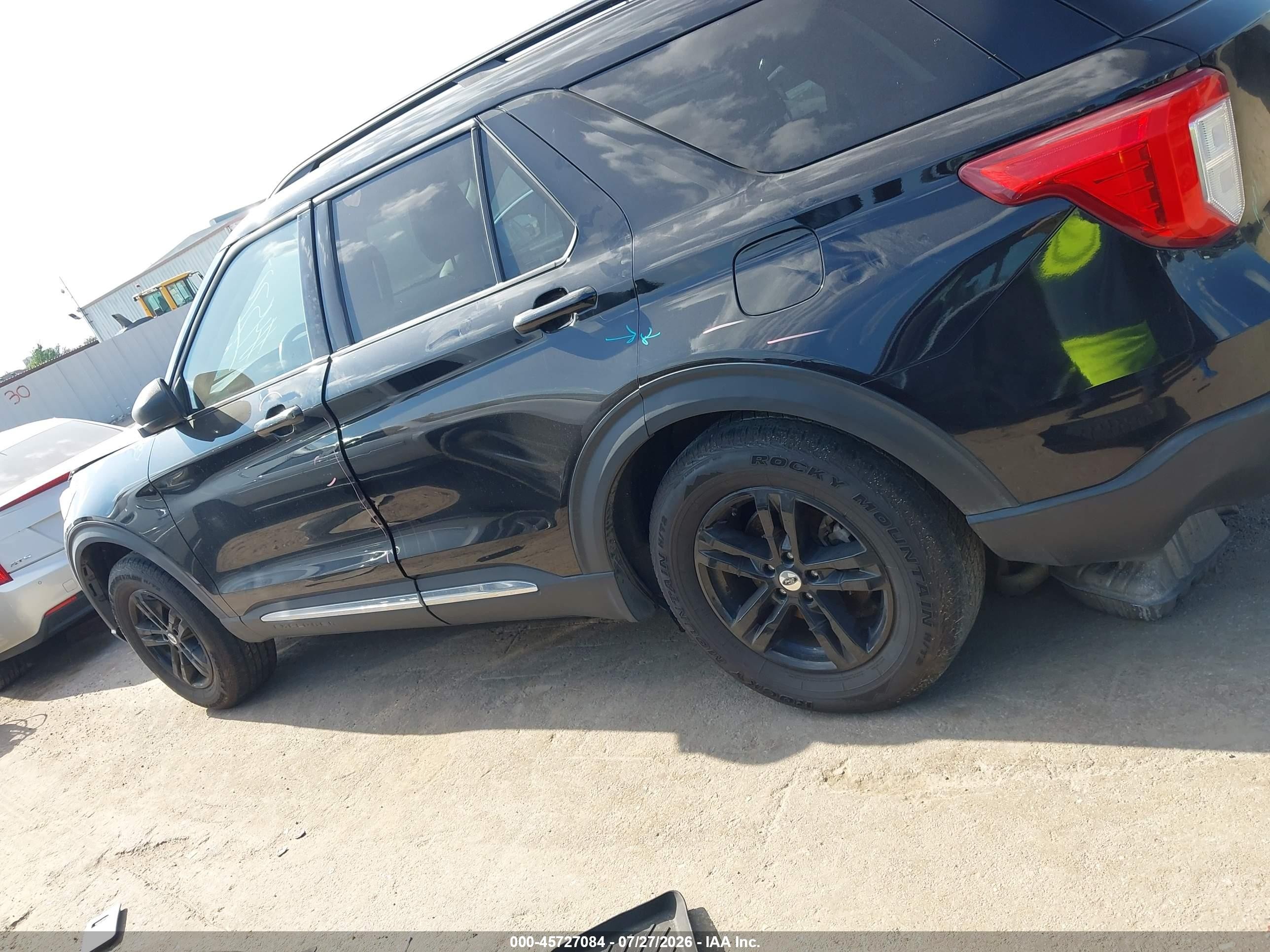 2022 Ford Explorer Xlt Black vin: 1FMSK8DH9NGB18897