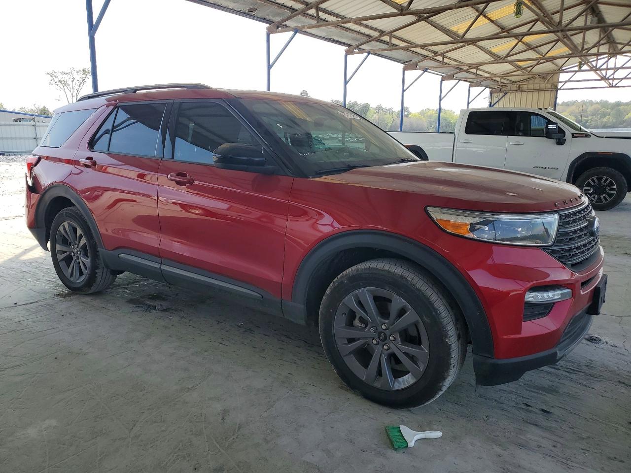 2022 Ford Explorer Red vin: 1FMSK8DH9NGC17722