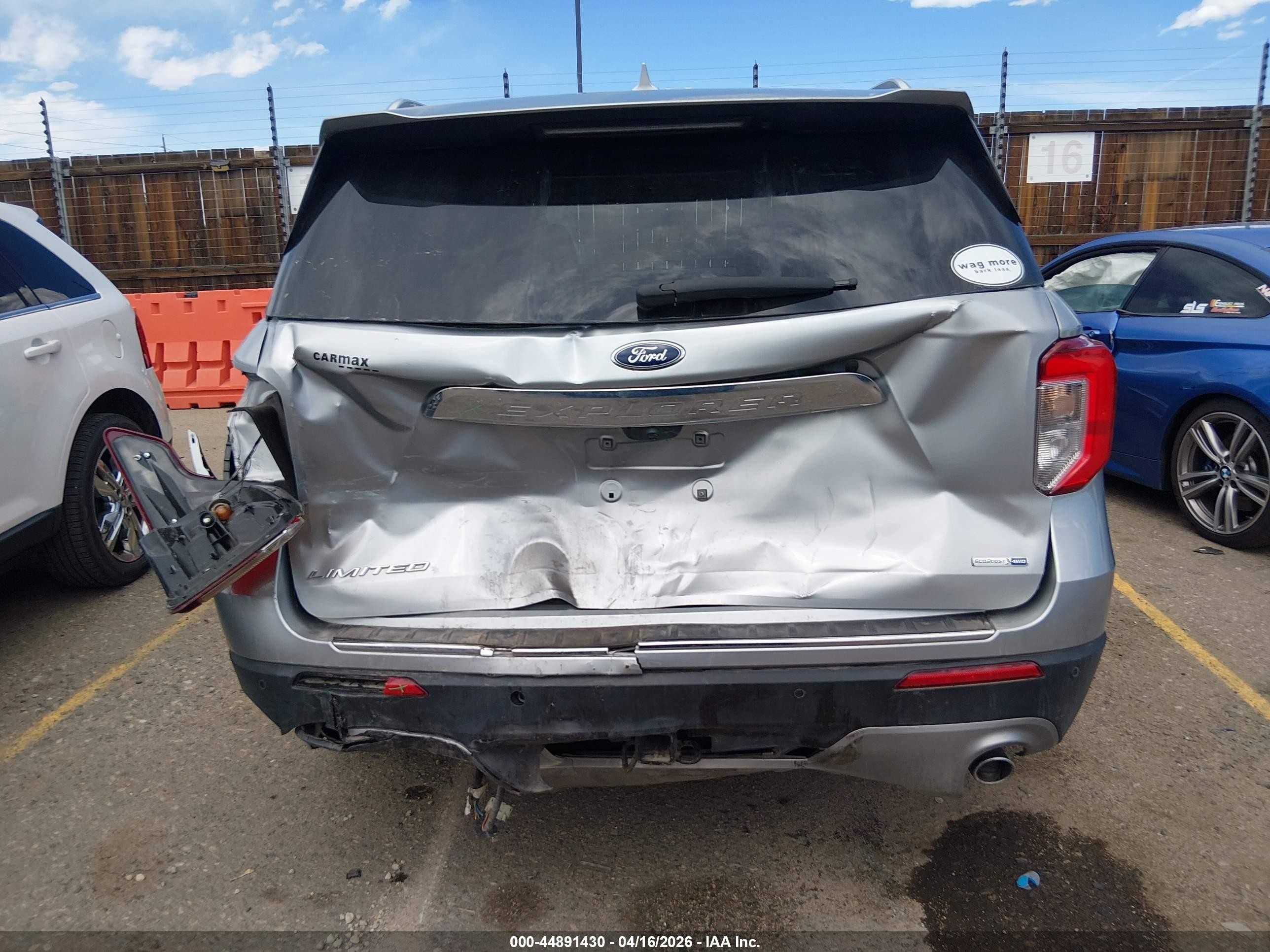 2020 Ford Explorer Limited Silver vin: 1FMSK8FH2LGA53076