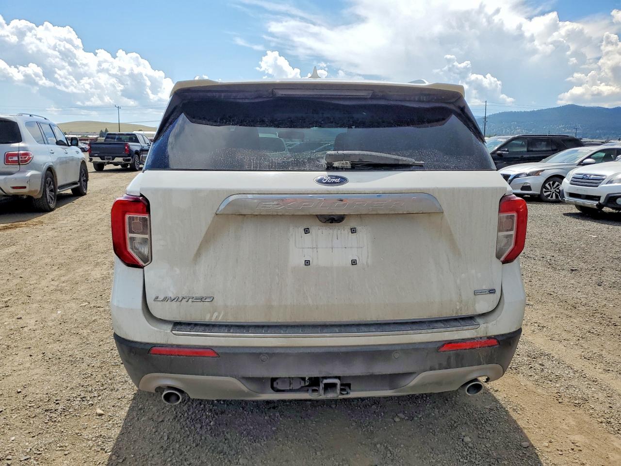2020 Ford Explorer Limited White vin: 1FMSK8FH2LGA63834