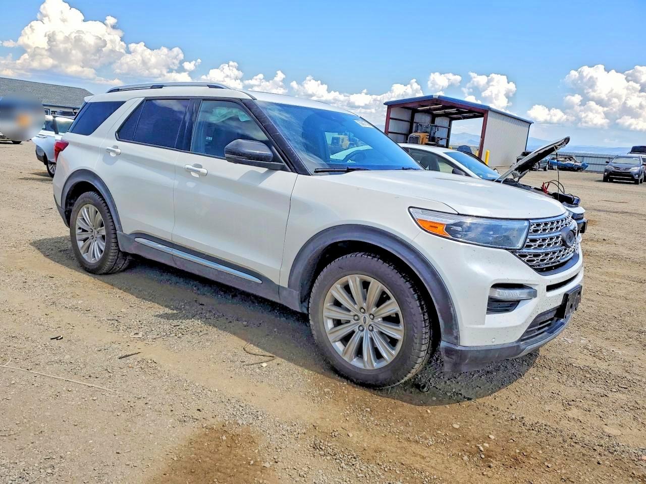 2020 Ford Explorer Limited White vin: 1FMSK8FH2LGA63834